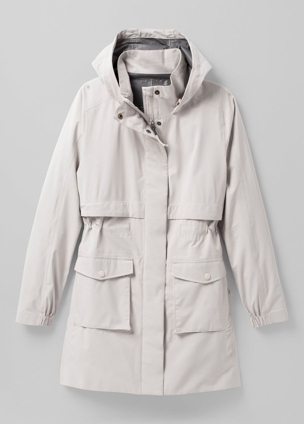 Grey Women's PrAna Othello Falls Trench Jackets | UADBNZ478