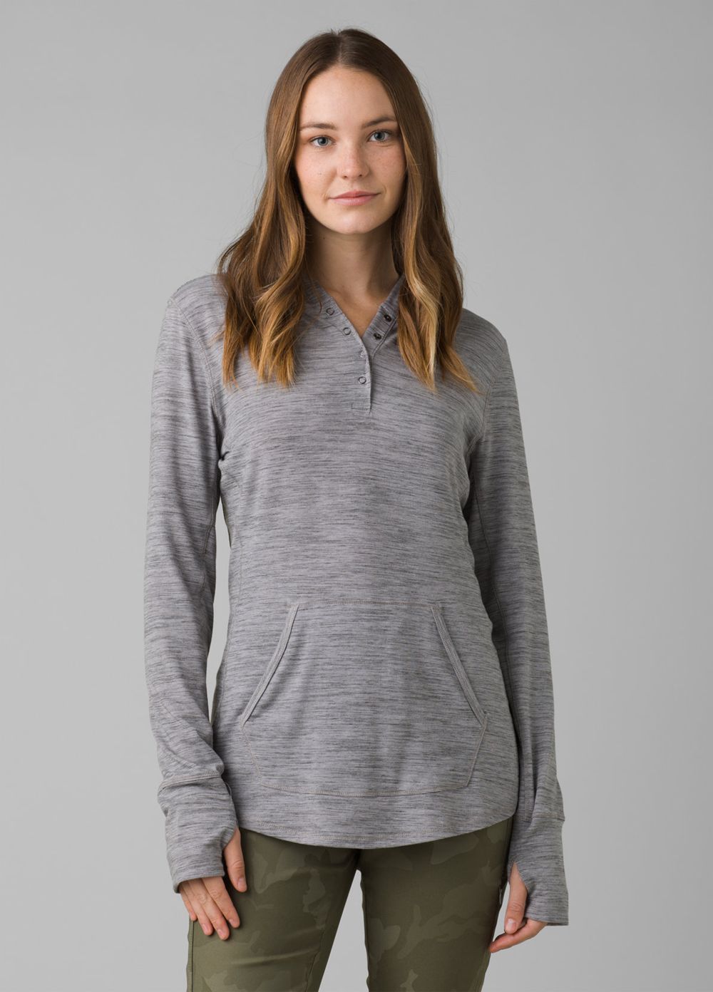 Grey Women\'s PrAna Sol Protect Hoodie | RCMDNQ268