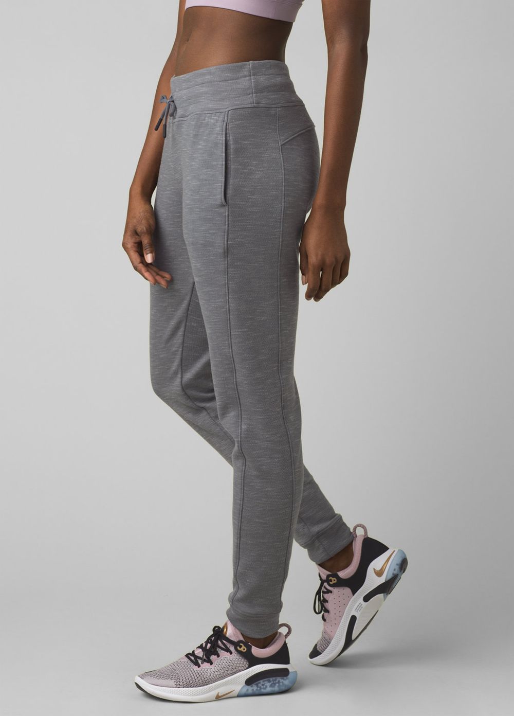 Grey Women's PrAna Sunrise Jogger Leggings | EWXBQA708