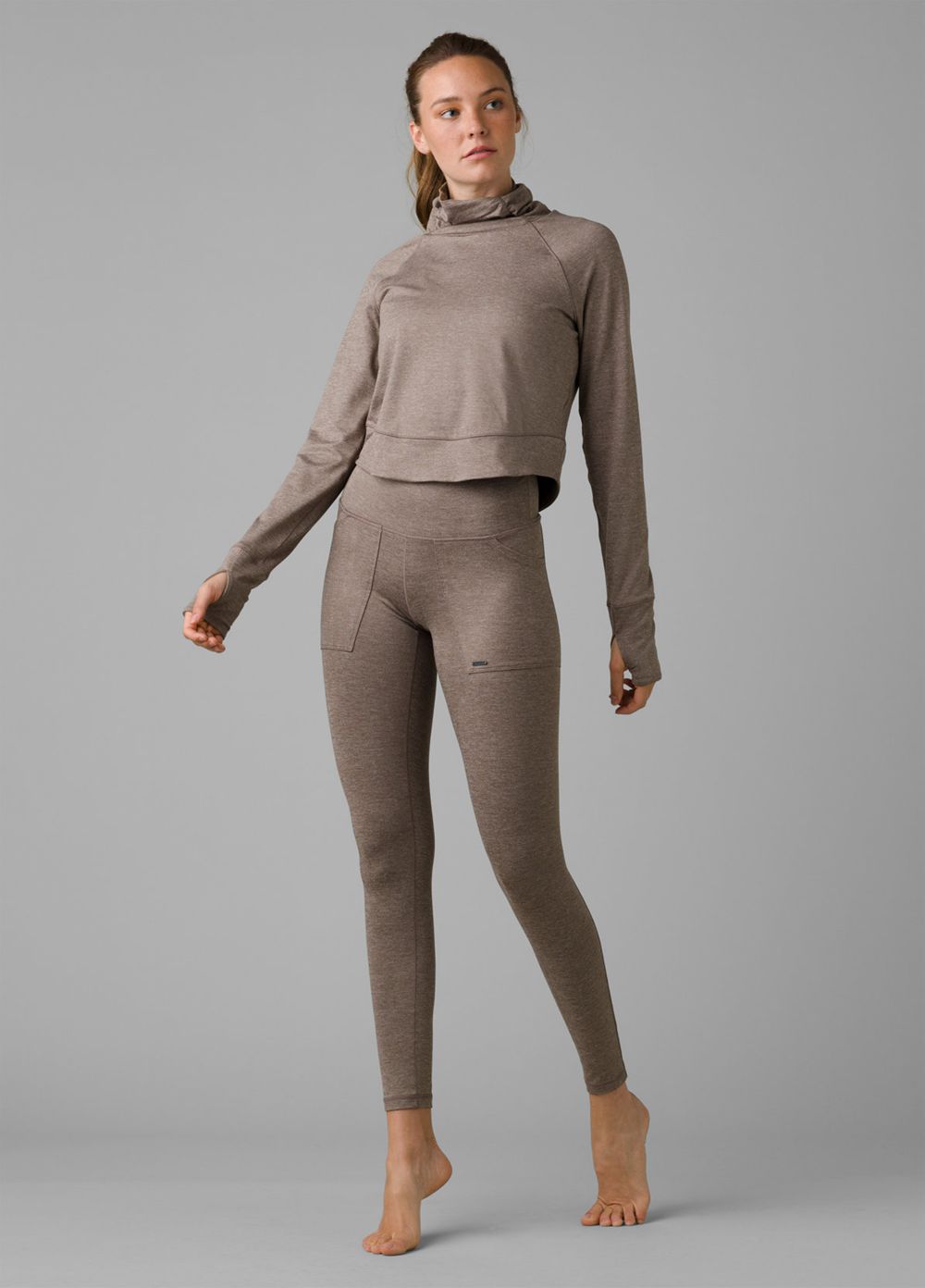 Grey Women's PrAna Zawn Sweaters | TISFXO503