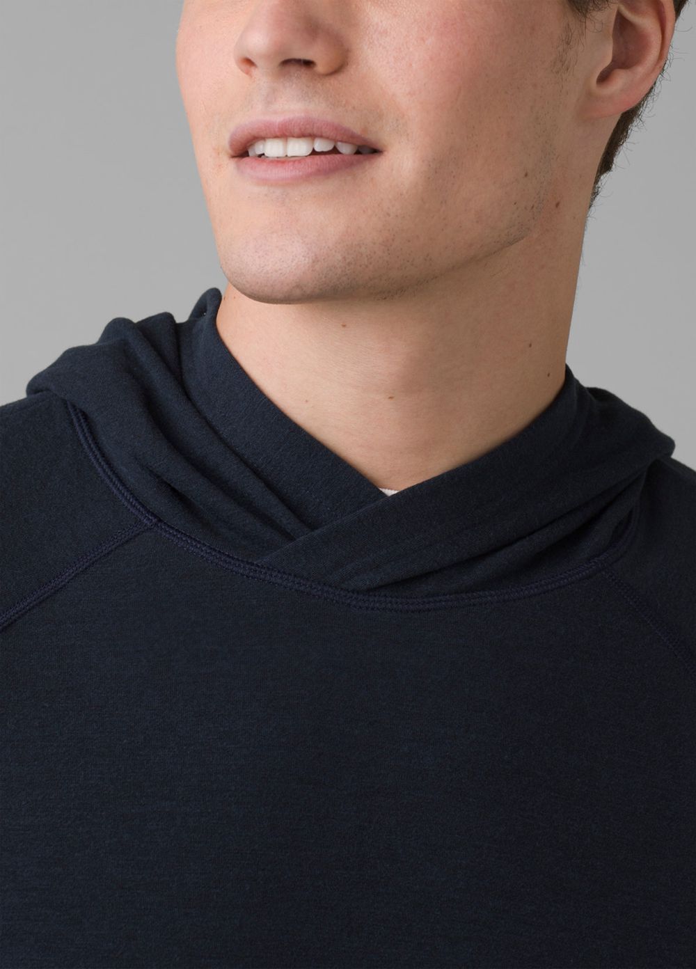 Navy Men's PrAna Altitude Tracker Hoodie | QKXPTW278