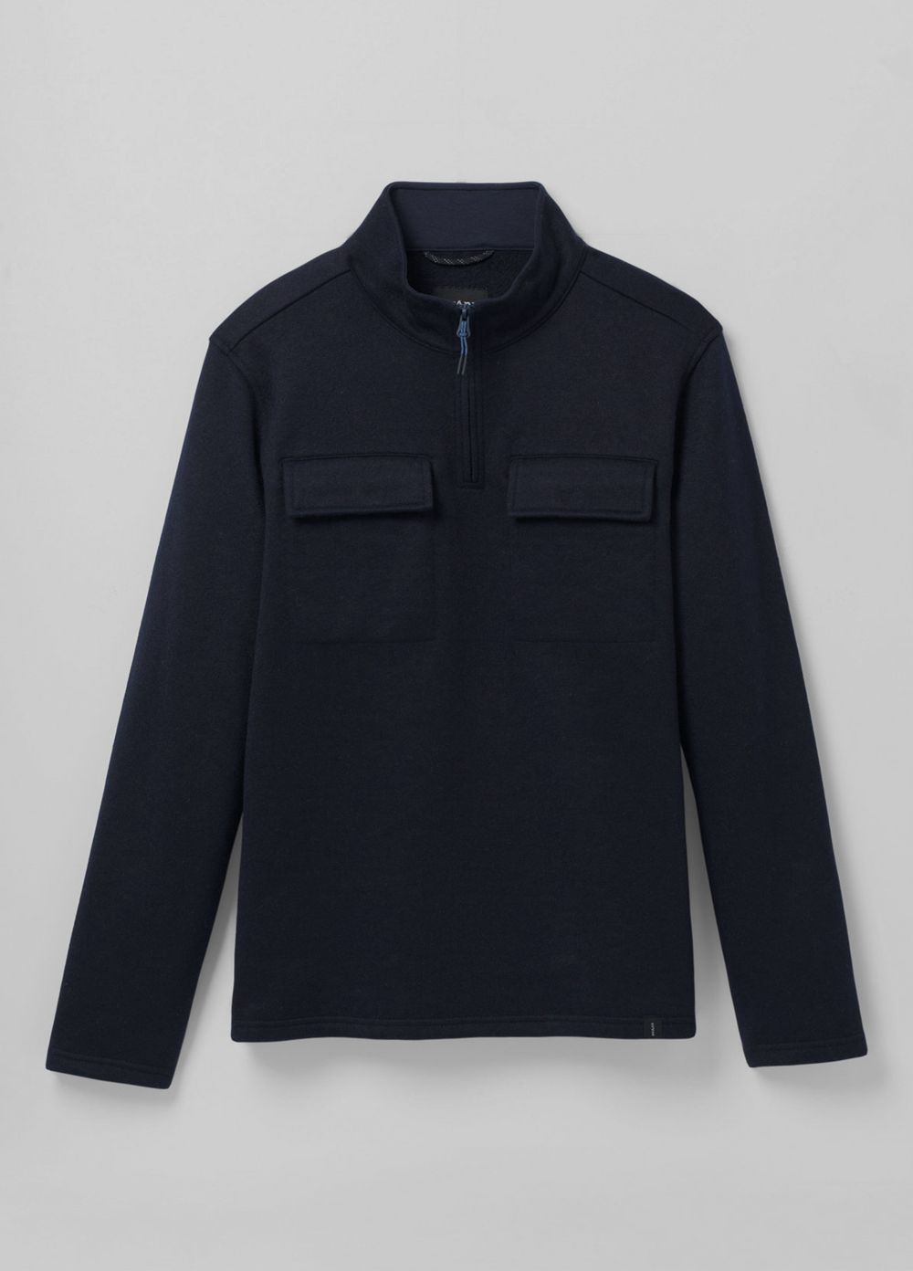 Navy Men's PrAna Brookland 1/4 Zip Sweaters | ESHPBQ425