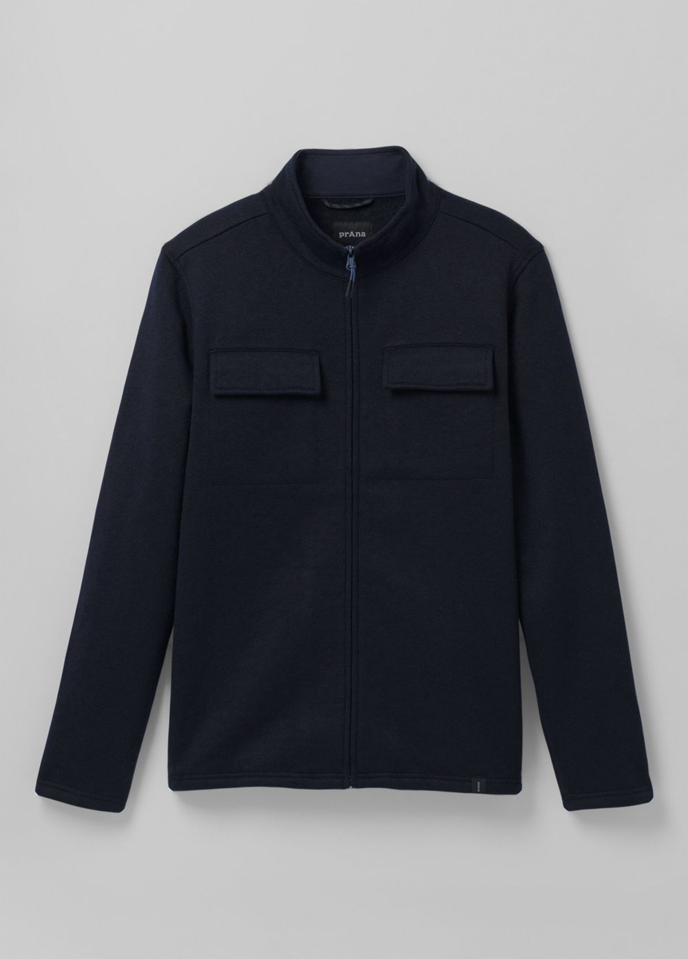 Navy Men's PrAna Brookland Sweater Jackets | FUISXJ214