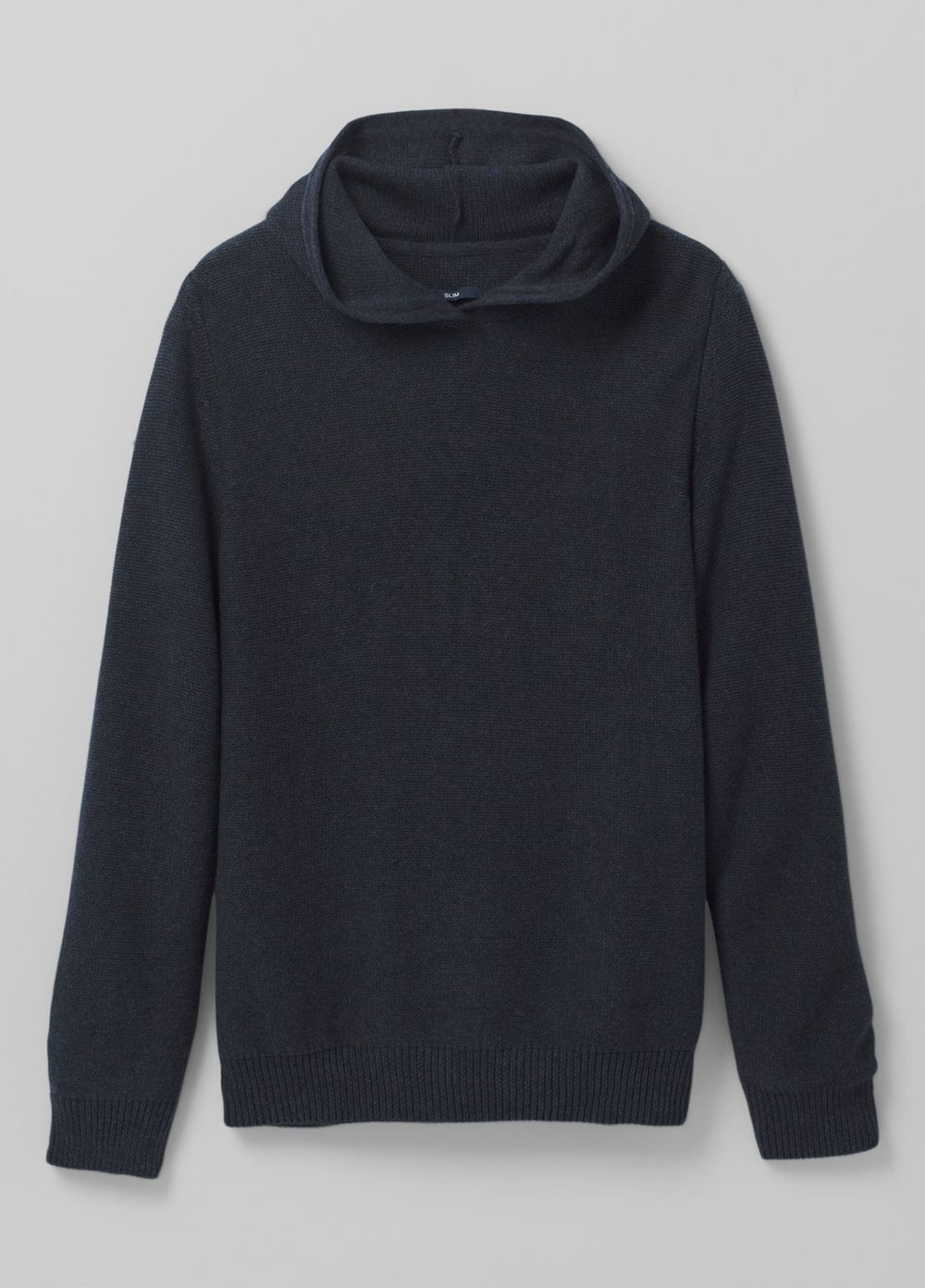 Navy Men's PrAna North Loop Hooded Sweaters | ZHPYMK470