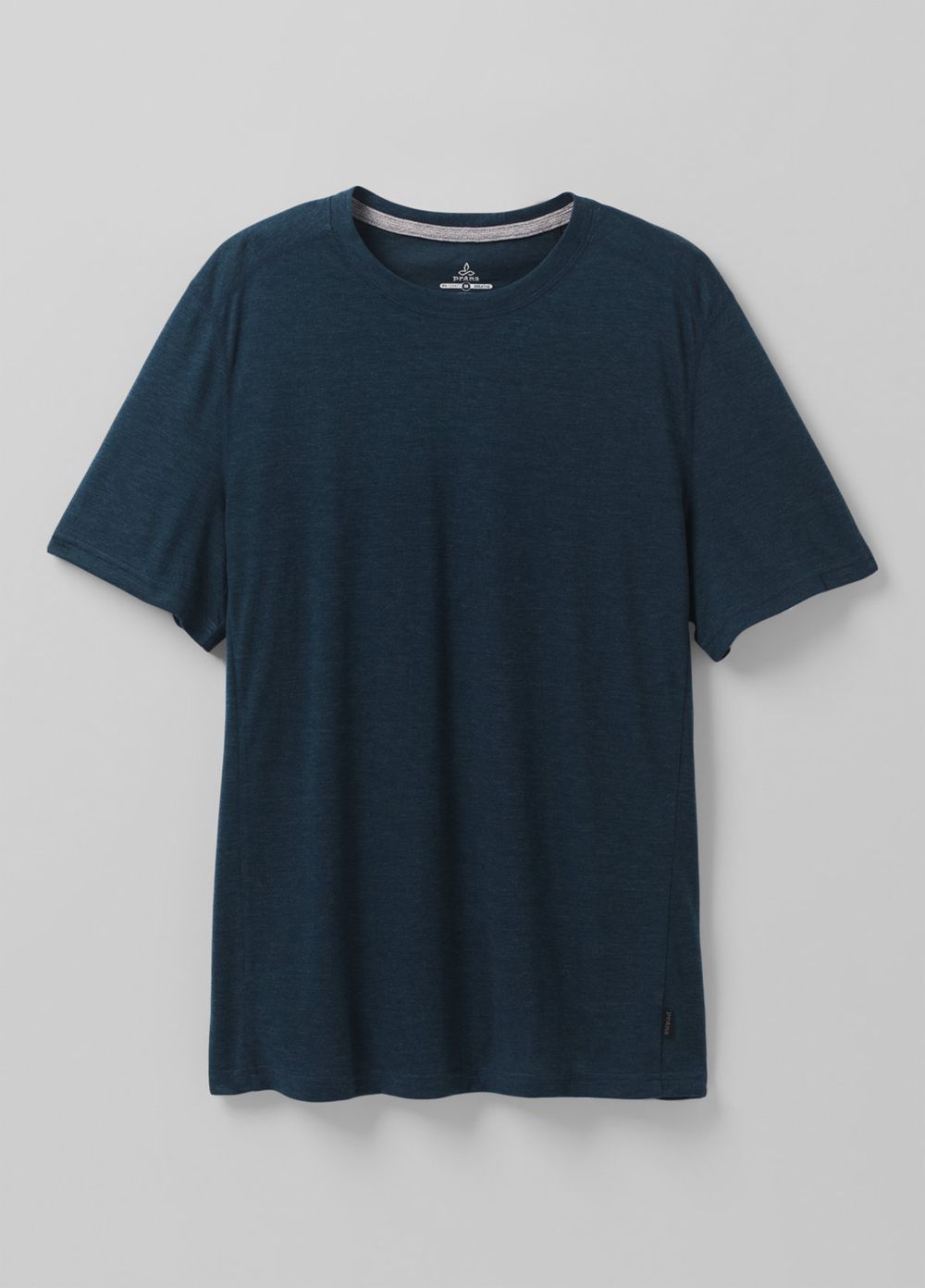 Navy Men's PrAna Prospect Heights Crew T-Shirts | ISULMK258