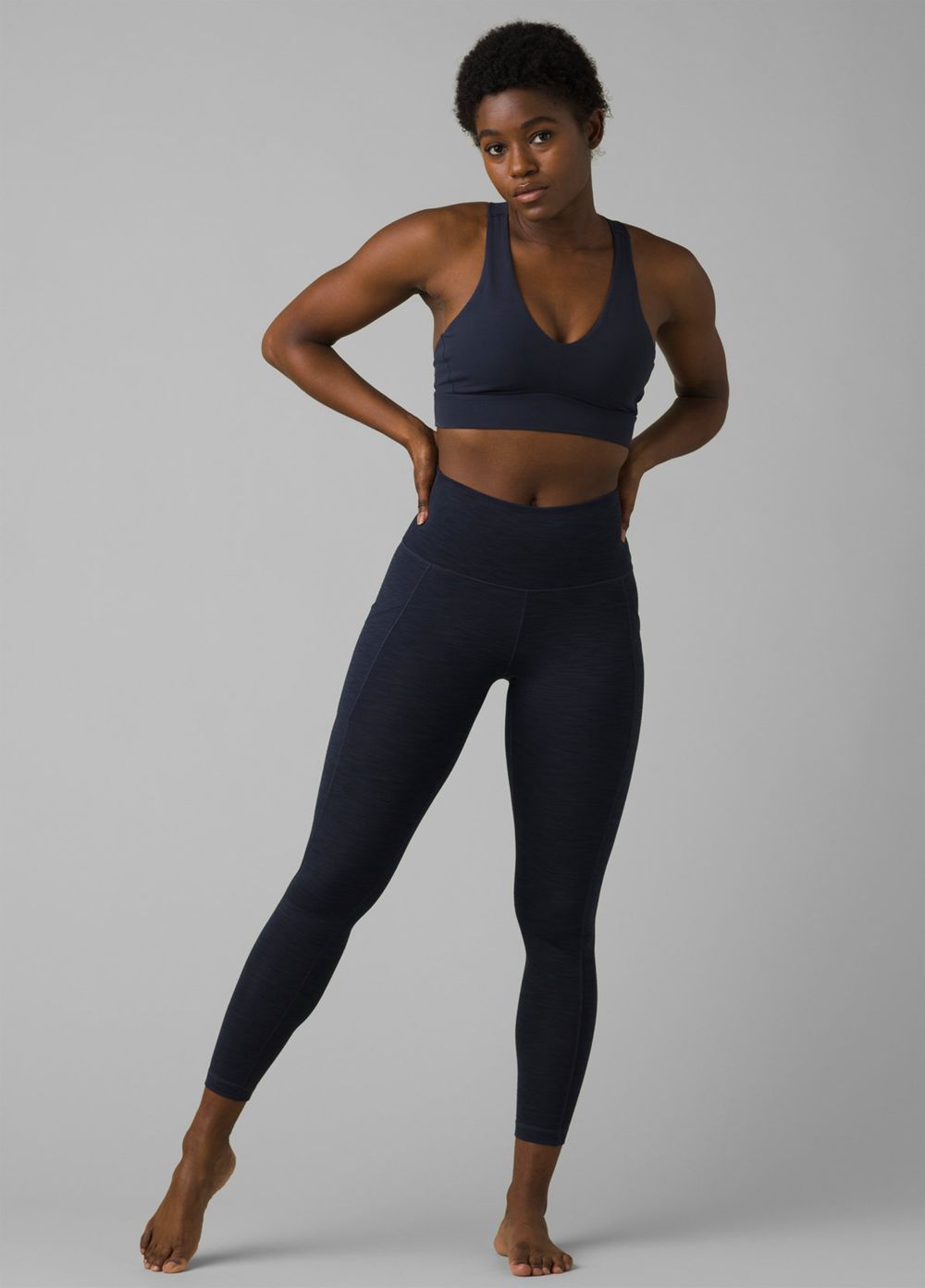 Navy Women's PrAna Becksa 7/8 Leggings | LGDPYI681