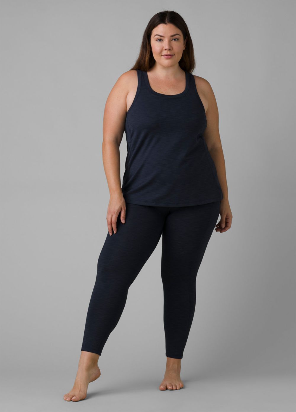 Navy Women's PrAna Becksa Plus Tank Top | DPBTGJ520