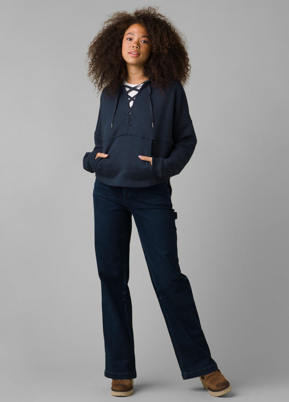 Navy Women's PrAna Cozy Up Illana Hoodie | BLRSNY521