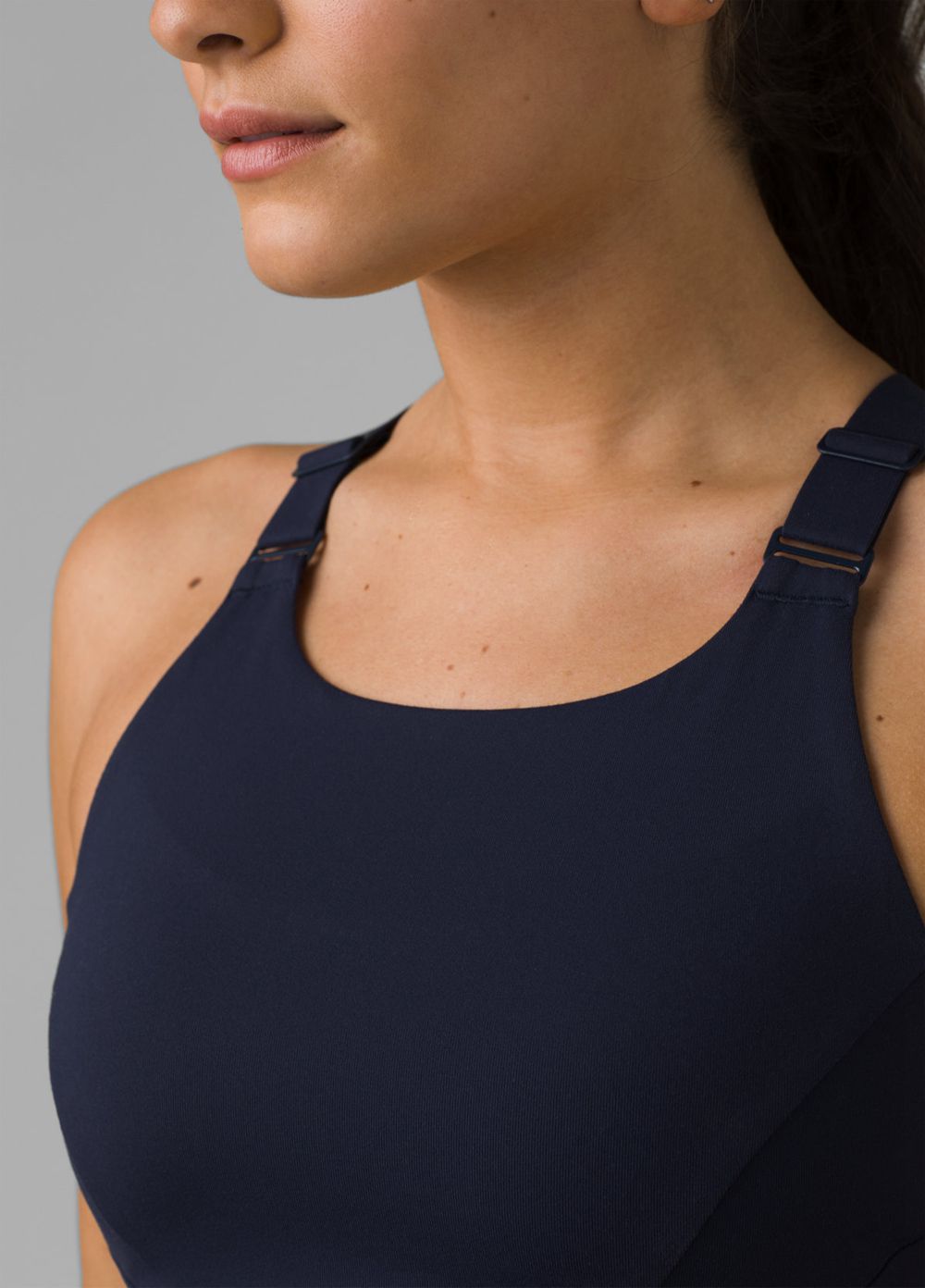 Navy Women's PrAna Everyday Support Bra | XJIGTV013