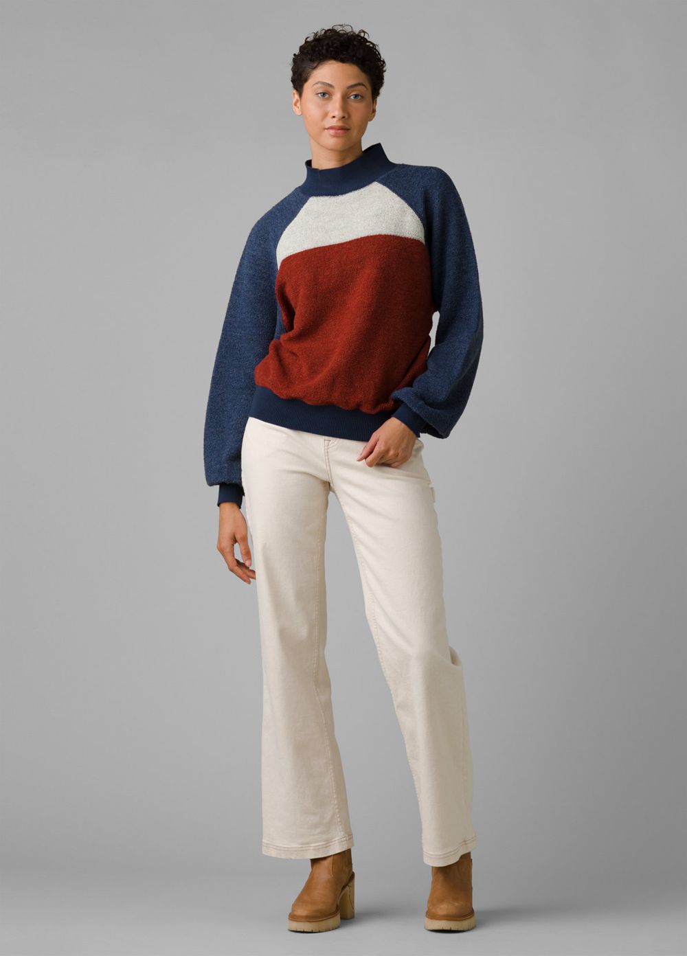 Navy Women's PrAna Flint Brook Pullover | FSNCHQ241