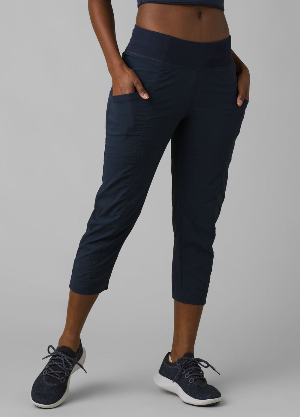 Navy Women\'s PrAna Koen Capri Pants | ONXLWD928