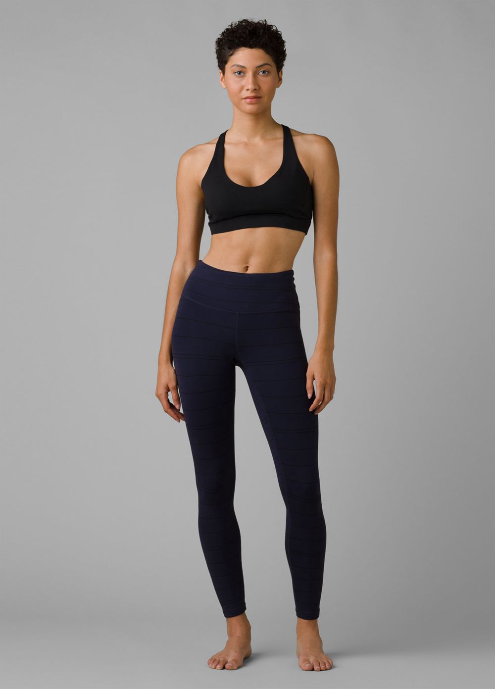 Navy Women's PrAna Transform Leggings | OWKXPB197