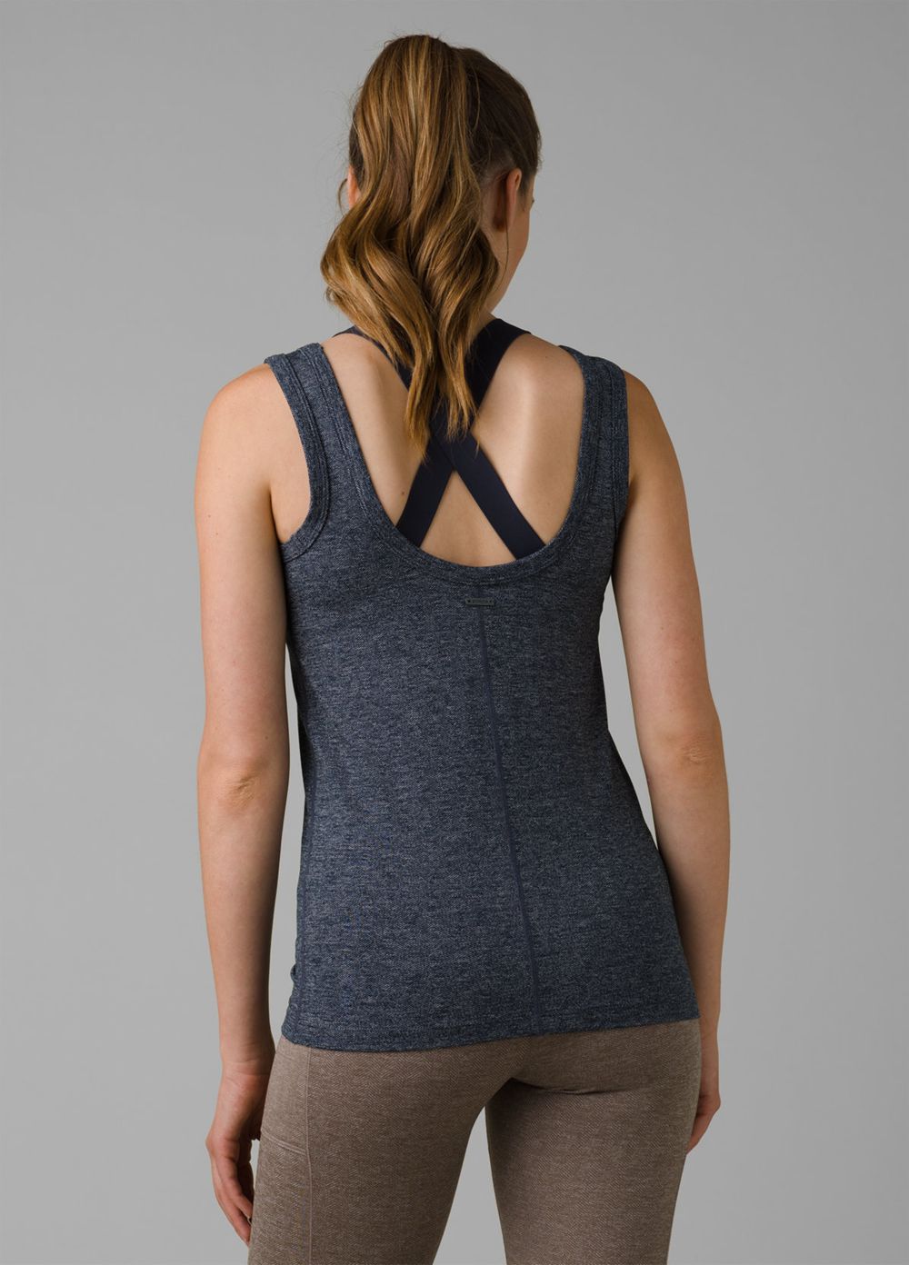 Navy Women's PrAna Zawn Tank Top | COMWYS291