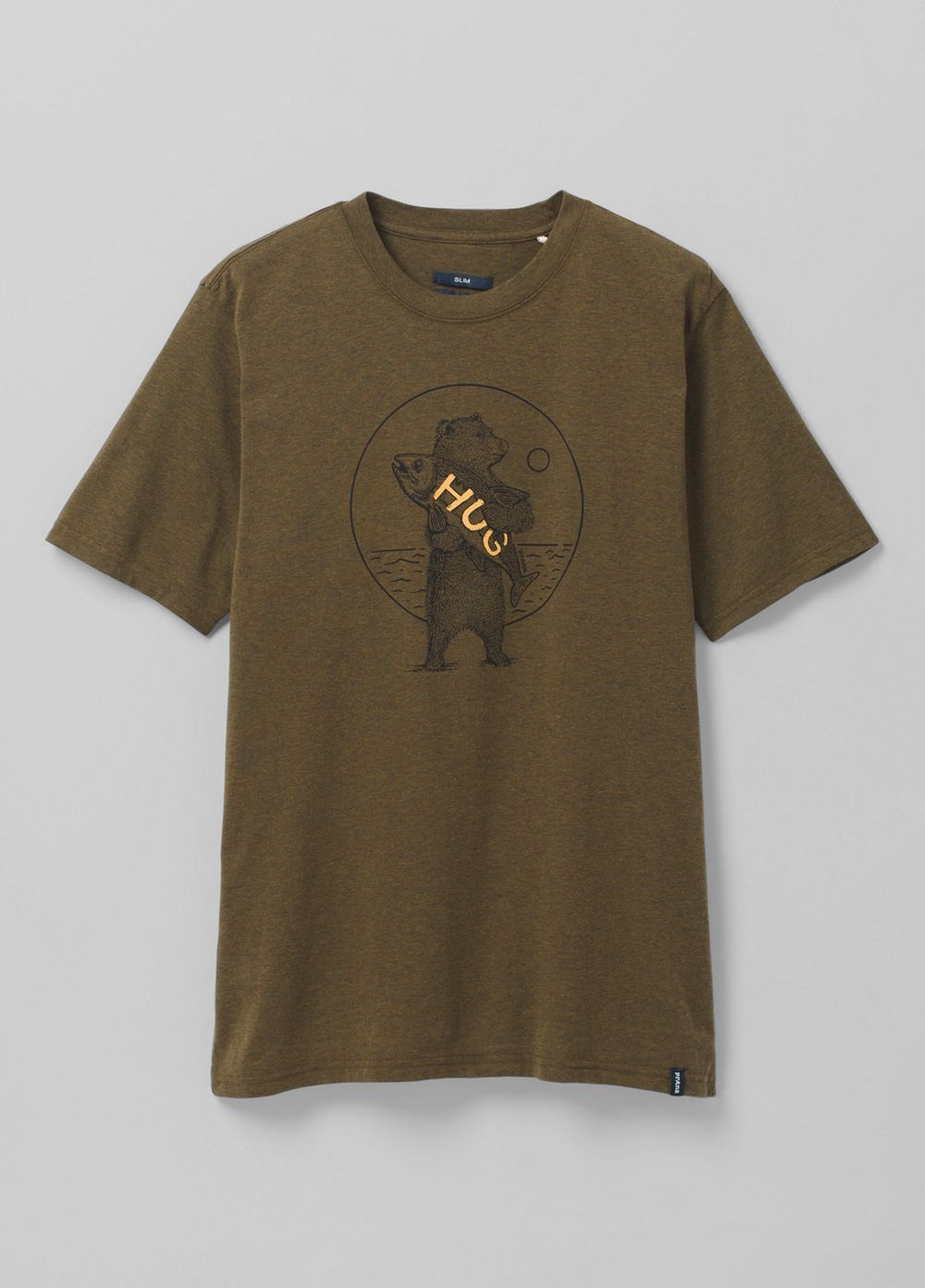 Olive Men's PrAna Bear Squeeze Journeyman 2 T-Shirts | QTYDPA521