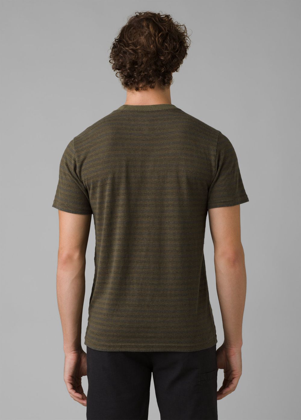 Olive Men's PrAna Cardiff Short Sleeve Pocket T-Shirts | NPIFZD816