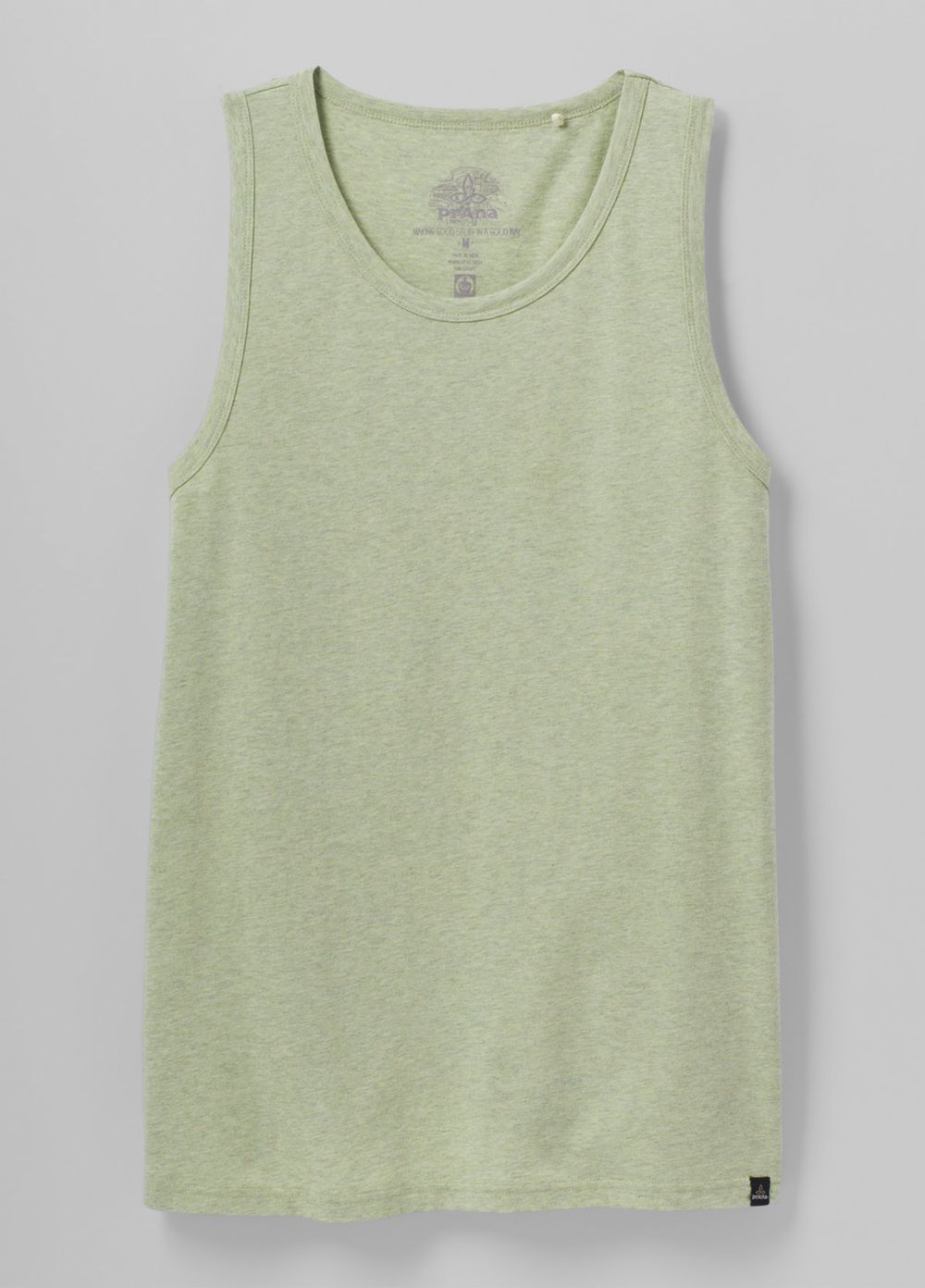 Olive Men's PrAna Cotton Tank Top | ODLKPA085