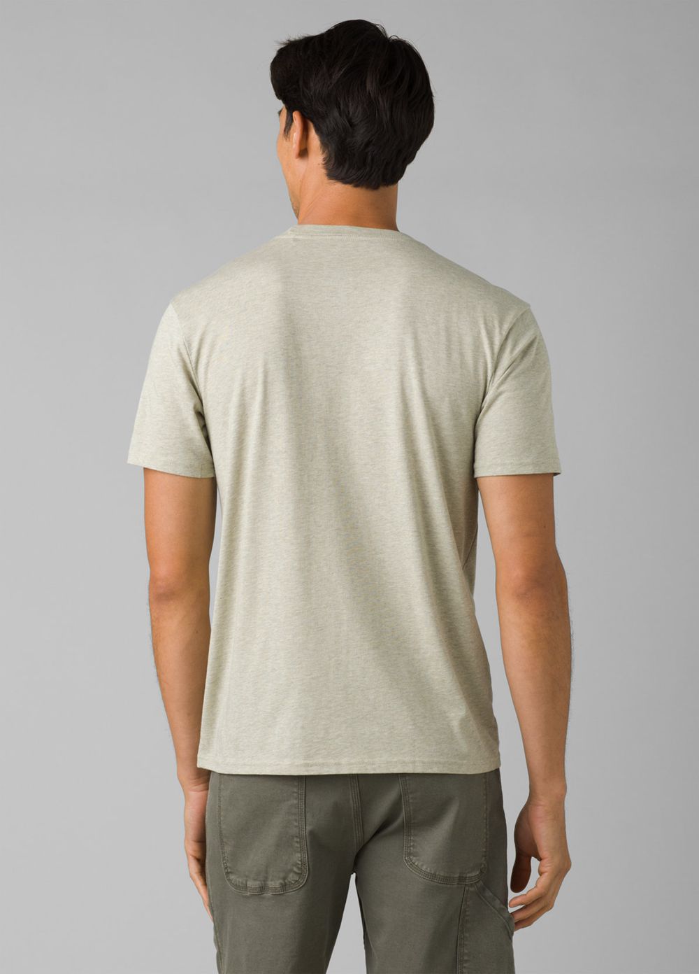 Olive Men's PrAna Crew T-Shirts | DBKYRH942