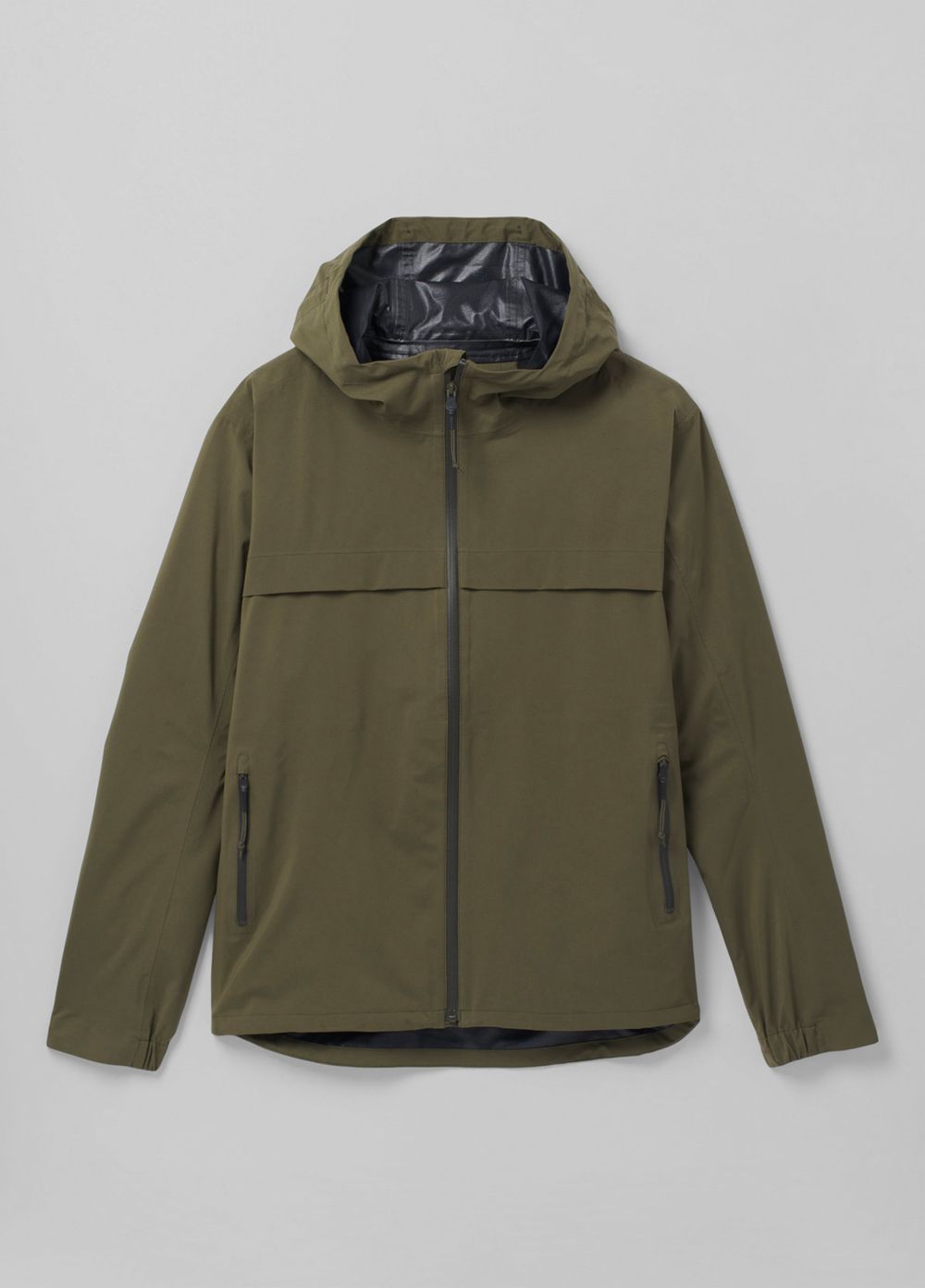 Olive Men's PrAna Friction Rain Jackets | OTWFPL143