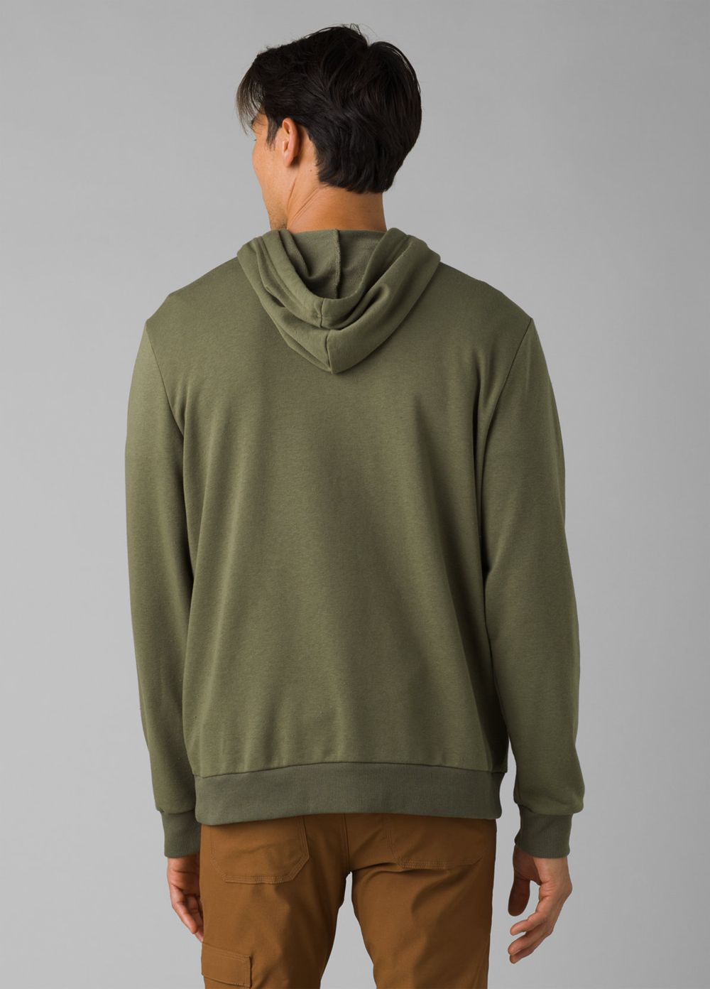 Olive Men's PrAna Journeyman Hoodie | WOZBIN015