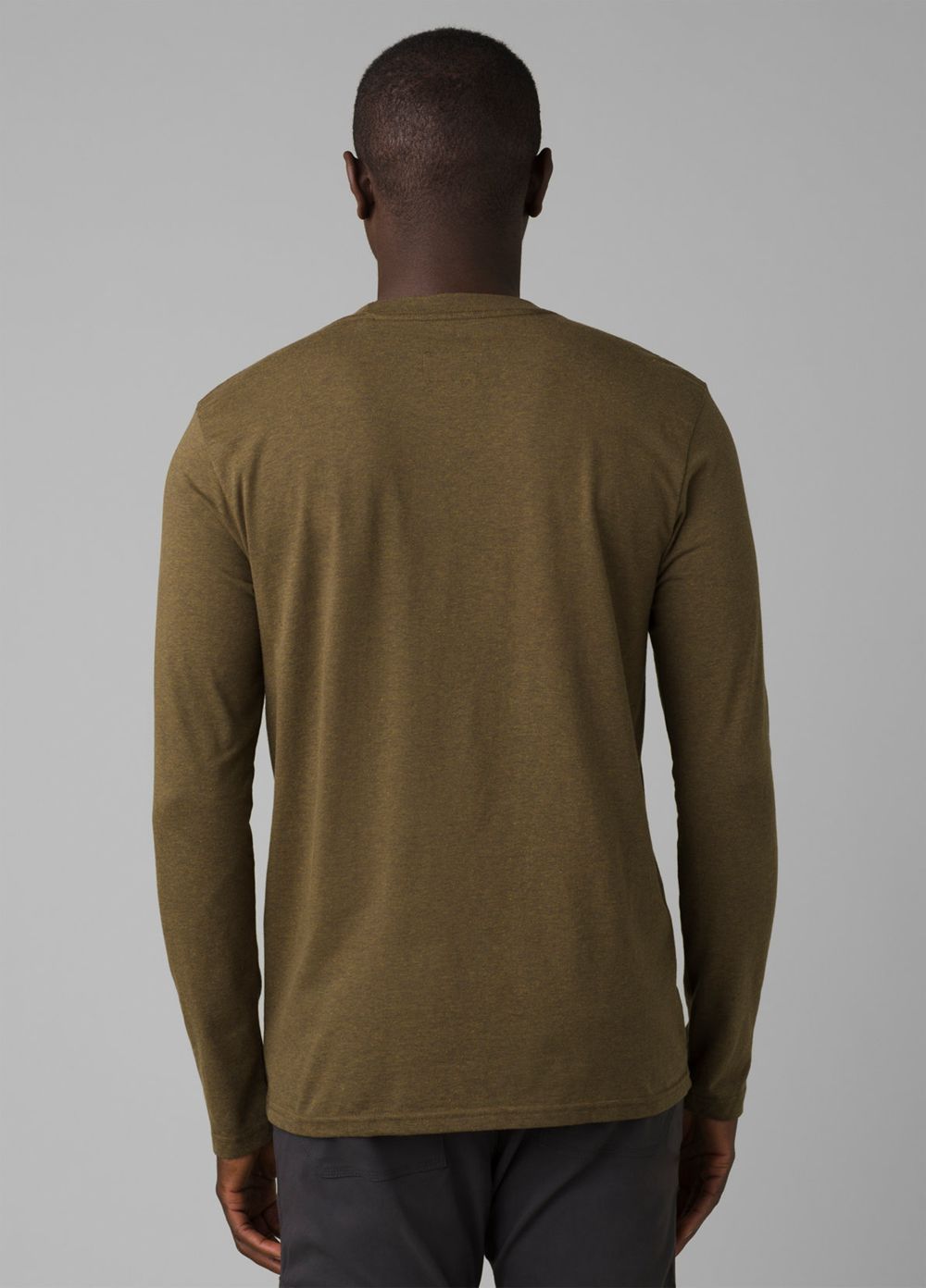 Olive Men's PrAna Journeyman Long Sleeve T-Shirts | RASIHQ630