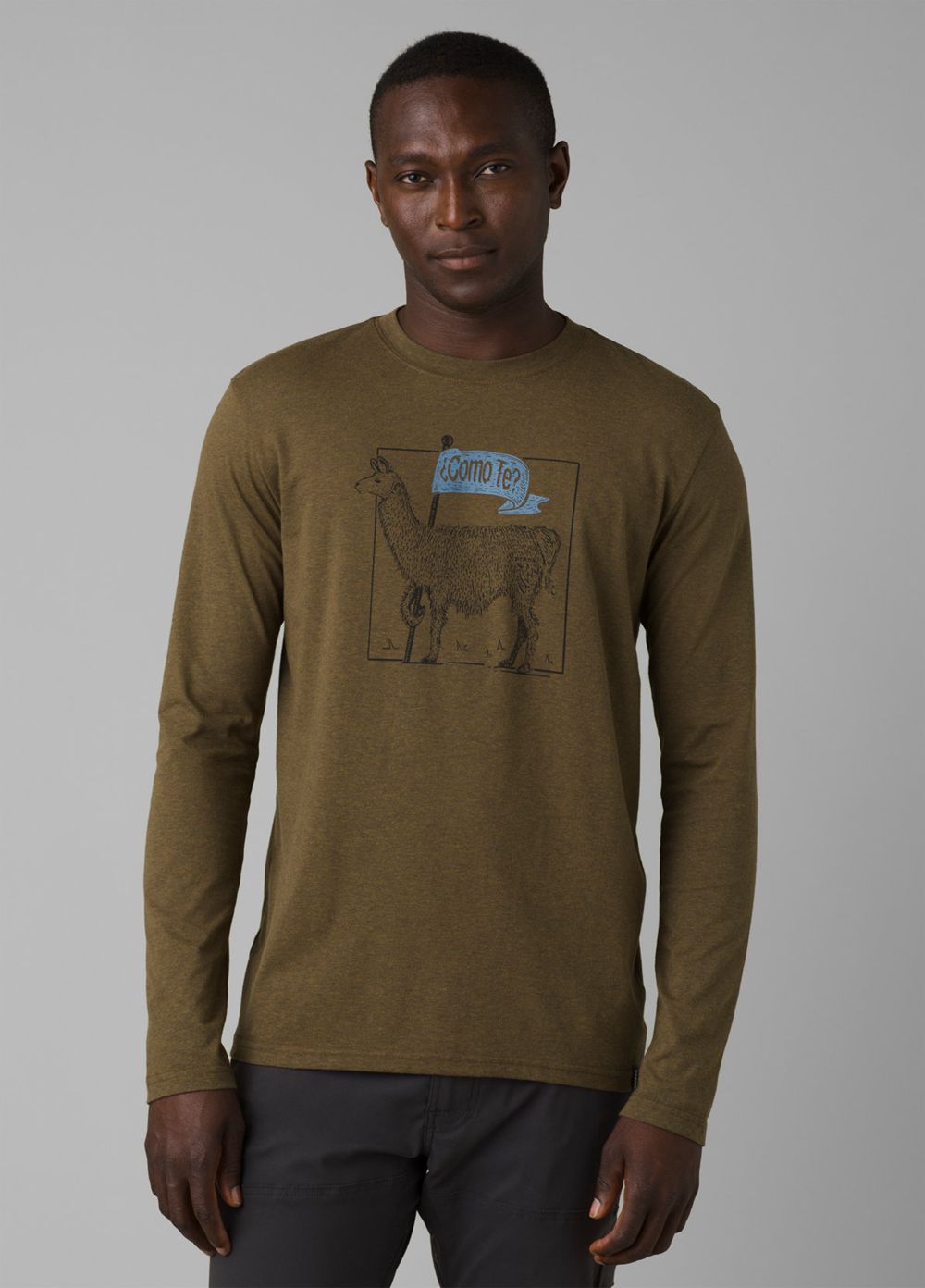 Olive Men\'s PrAna Journeyman Long Sleeve T-Shirts | RASIHQ630