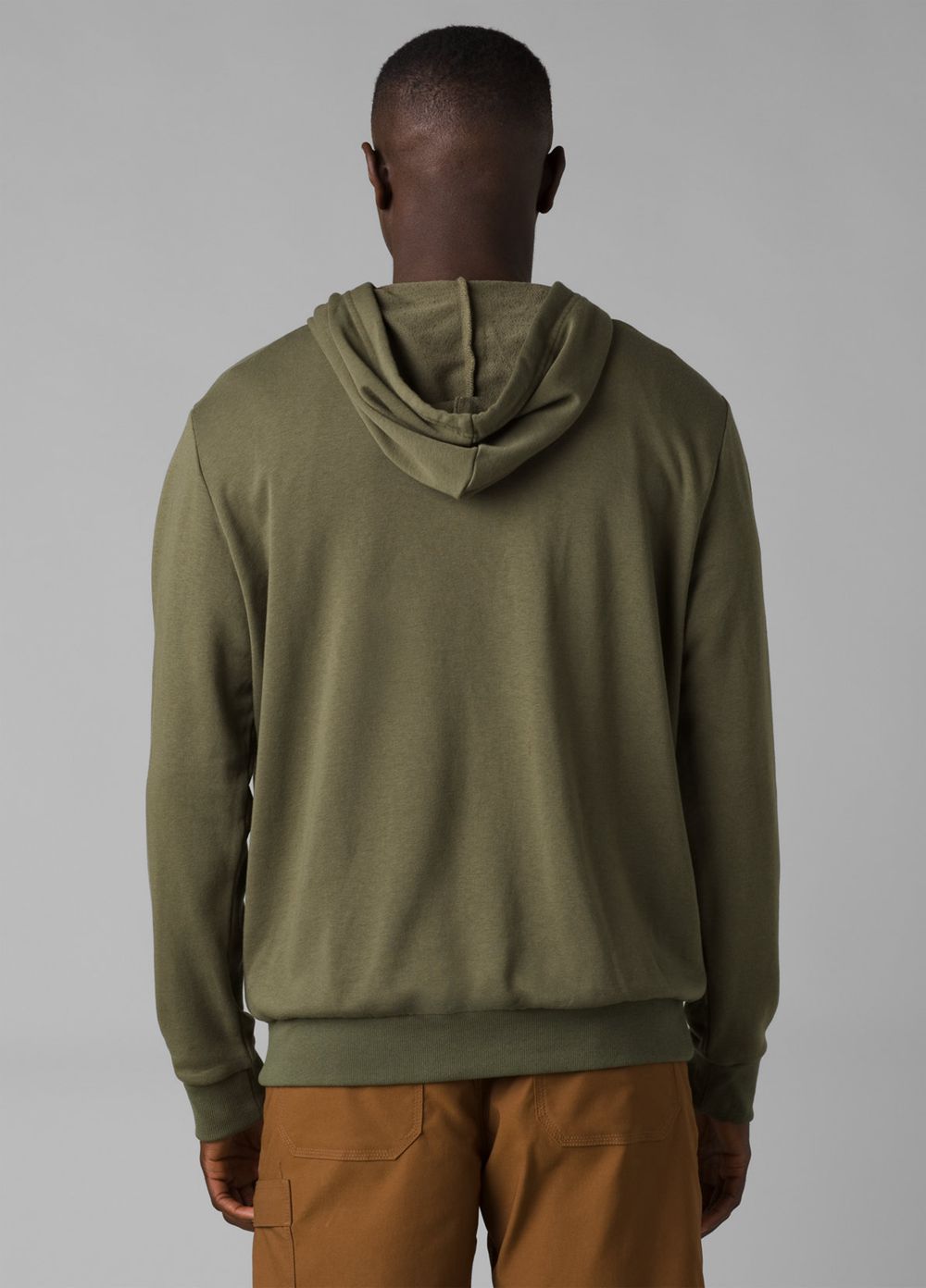 Olive Men's PrAna Patch Hoodie | MACHIV145