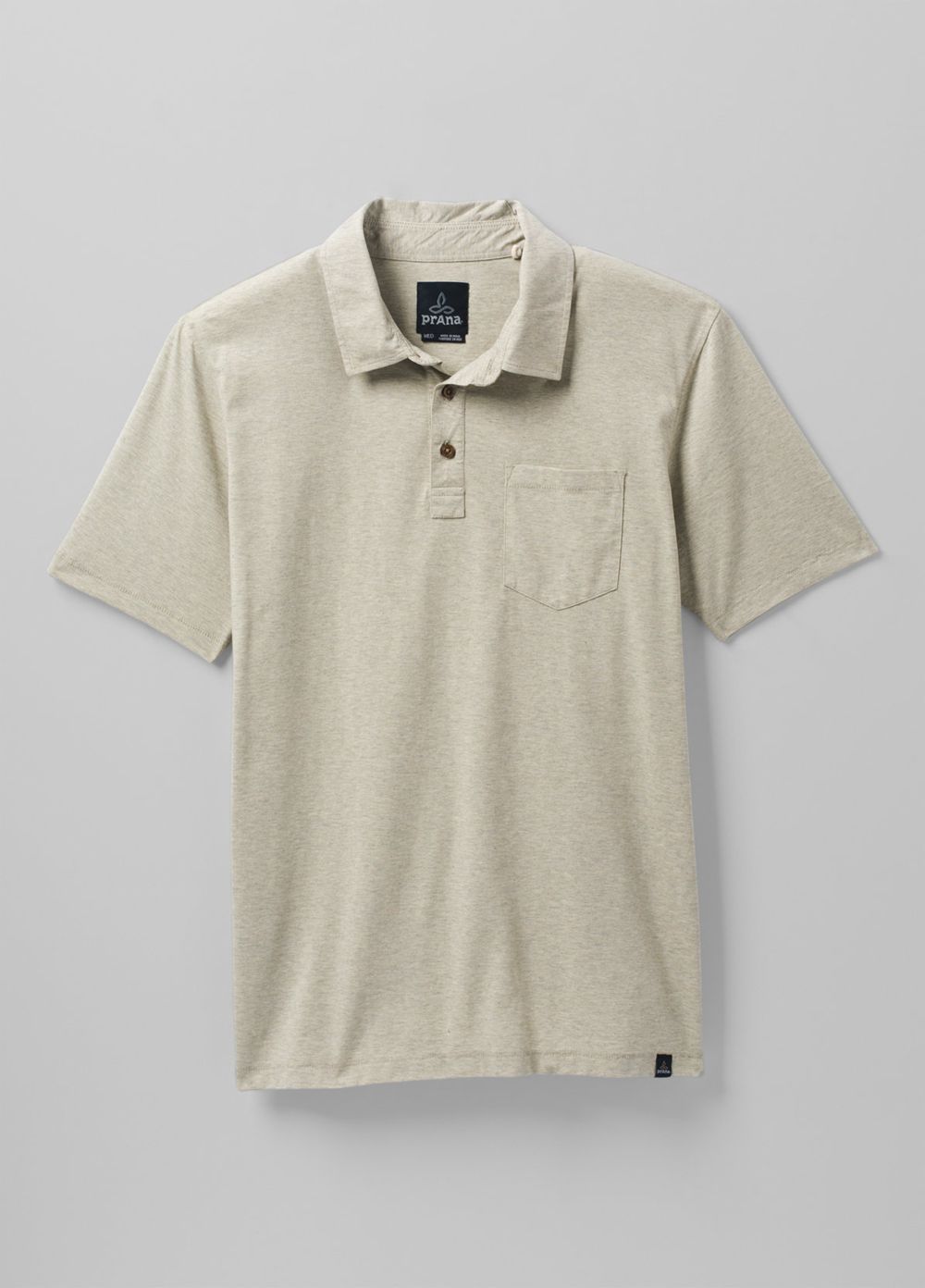 Olive Men's PrAna Polo Shirts | YXQZSF340