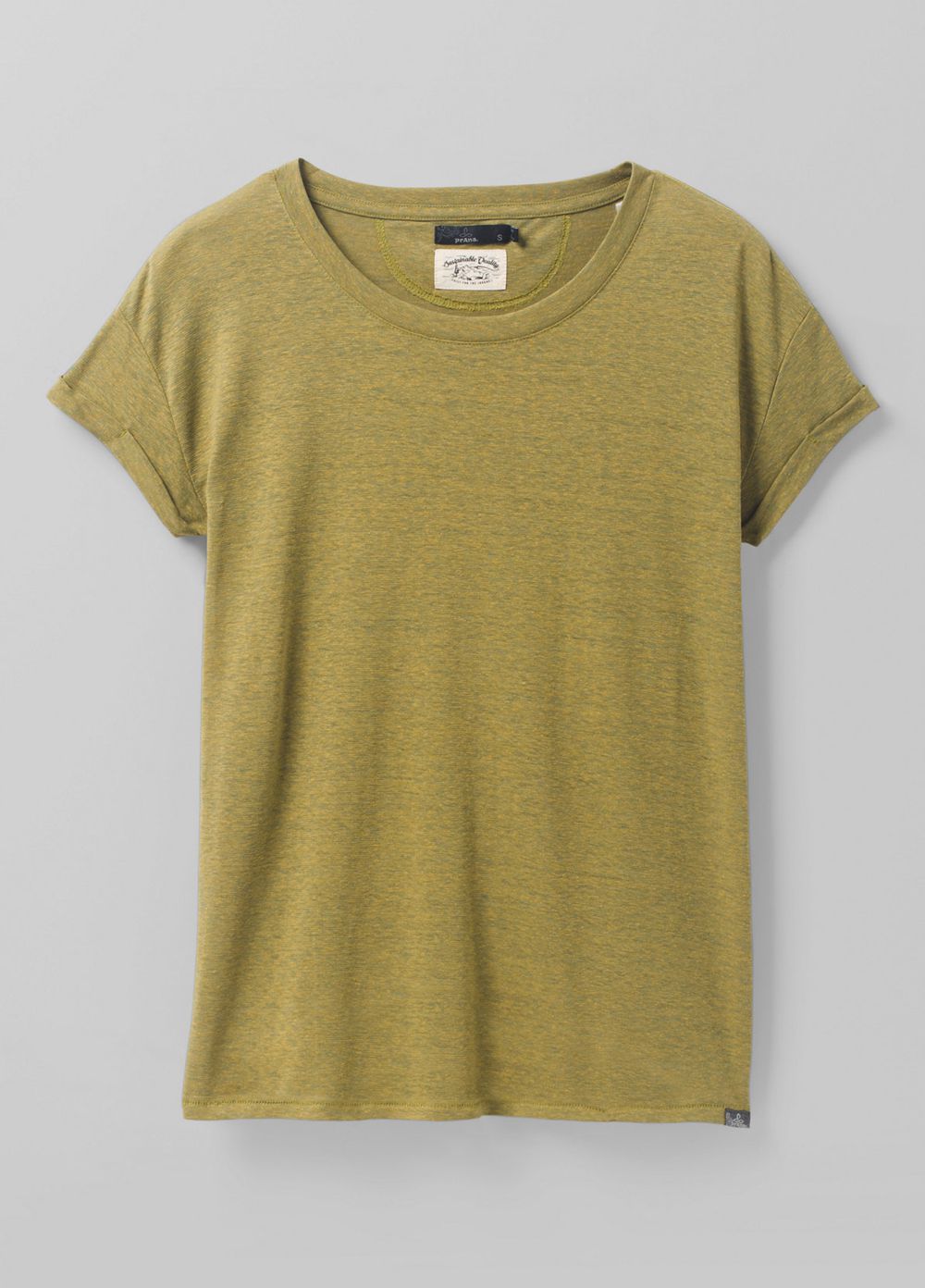 Olive Women's PrAna Cozy Up Plus T-Shirts | WSPYBA890