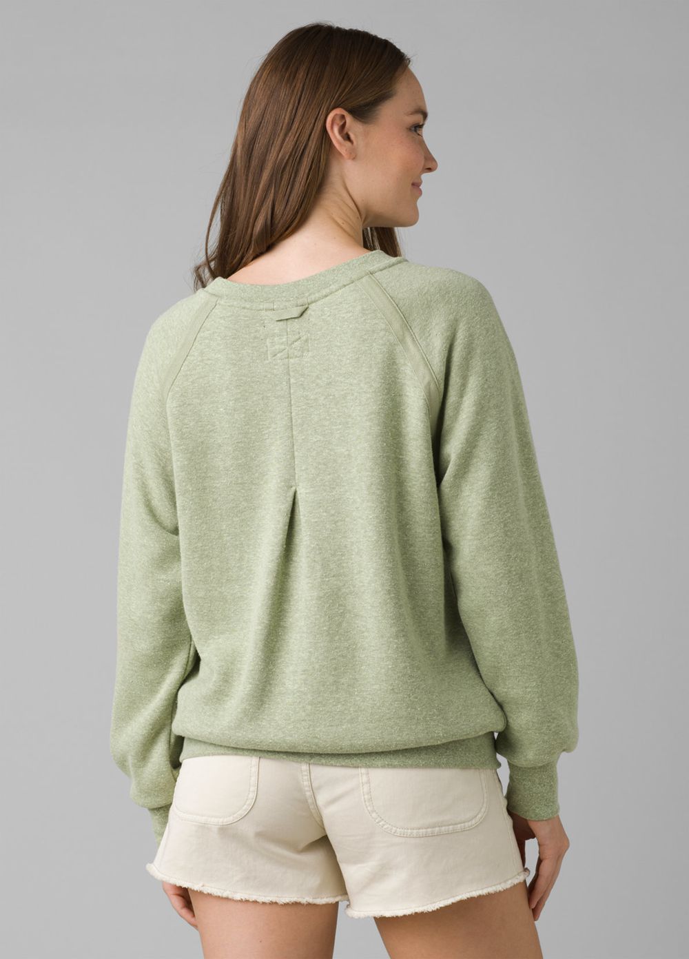 Olive Women's PrAna Cozy Up Sweatshirt | MGZCOB879