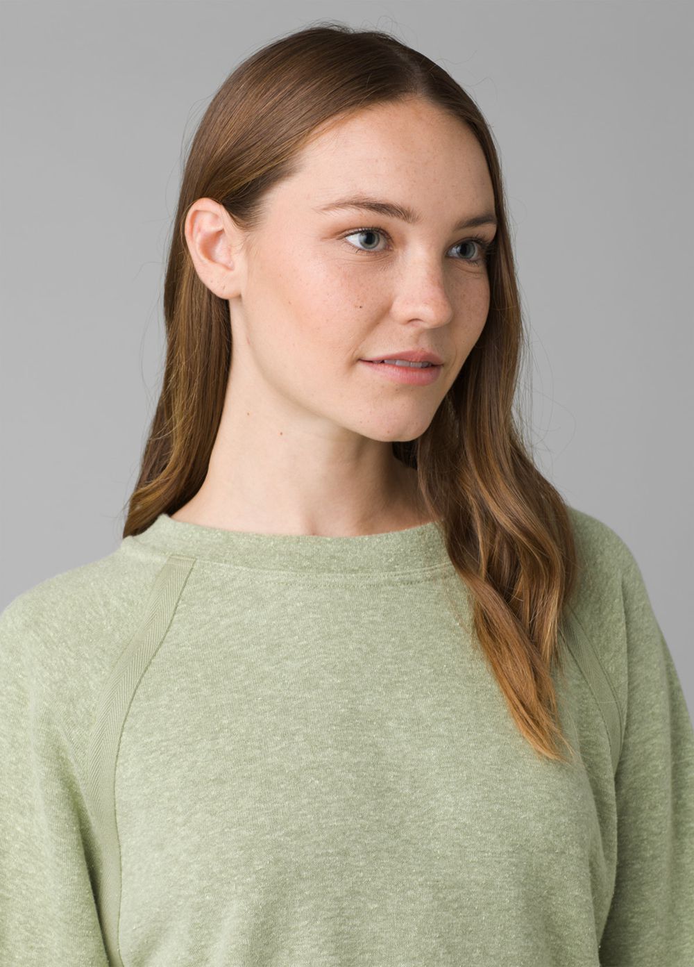 Olive Women's PrAna Cozy Up Sweatshirt | MGZCOB879