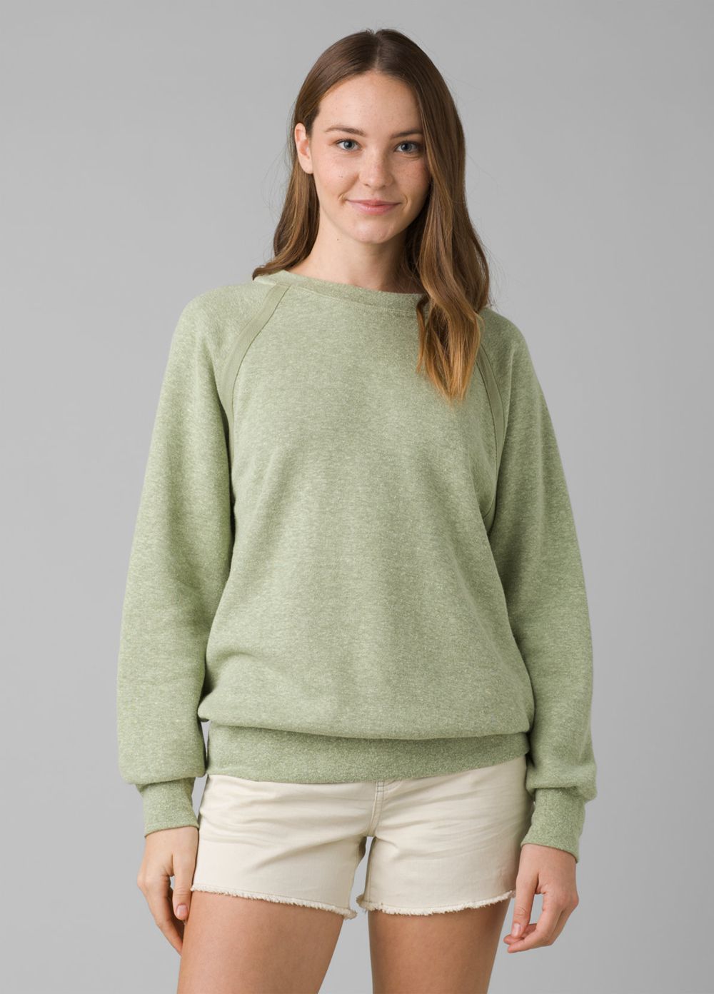 Olive Women\'s PrAna Cozy Up Sweatshirt | MGZCOB879