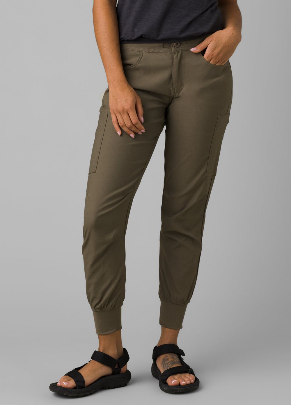 Olive Women\'s PrAna Halle Jogger II Pants | HBRWSY378