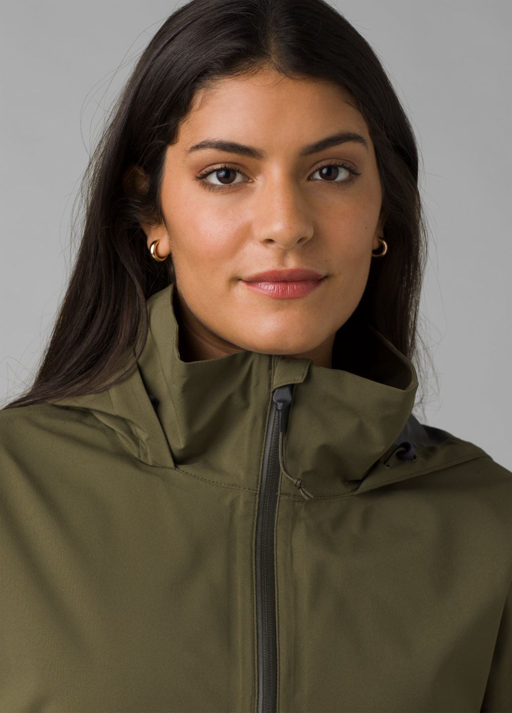 Olive Women's PrAna Othello Falls Anorak Jackets | LKTZUG795