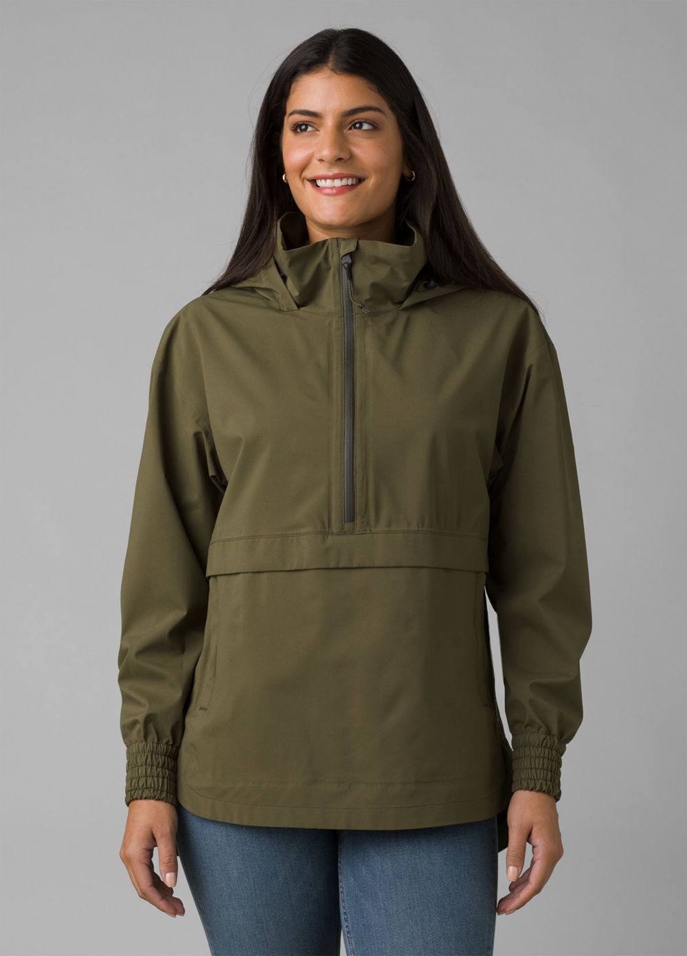 Olive Women\'s PrAna Othello Falls Anorak Jackets | LKTZUG795