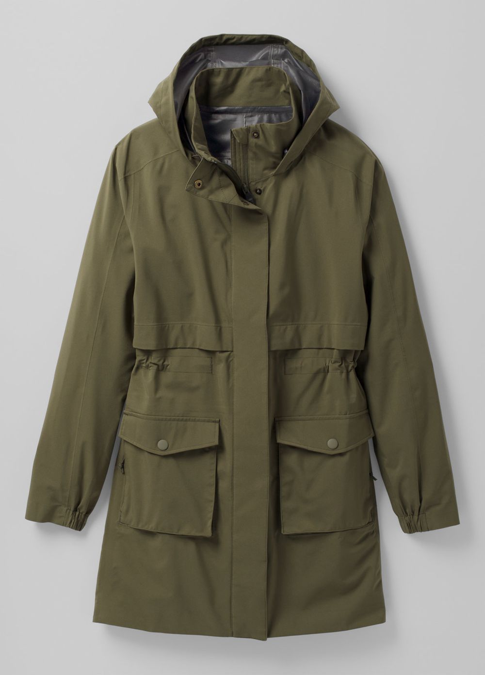 Olive Women's PrAna Othello Falls Trench Jackets | TRNLKX984