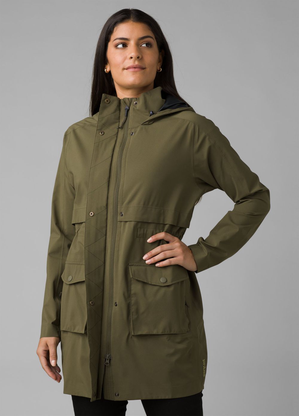 Olive Women\'s PrAna Othello Falls Trench Jackets | TRNLKX984