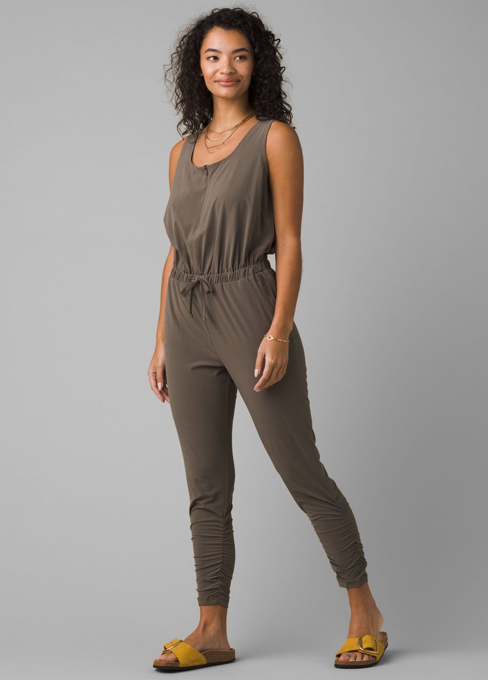 Olive Women\'s PrAna Railay Jumpsuits | UYIXDW296