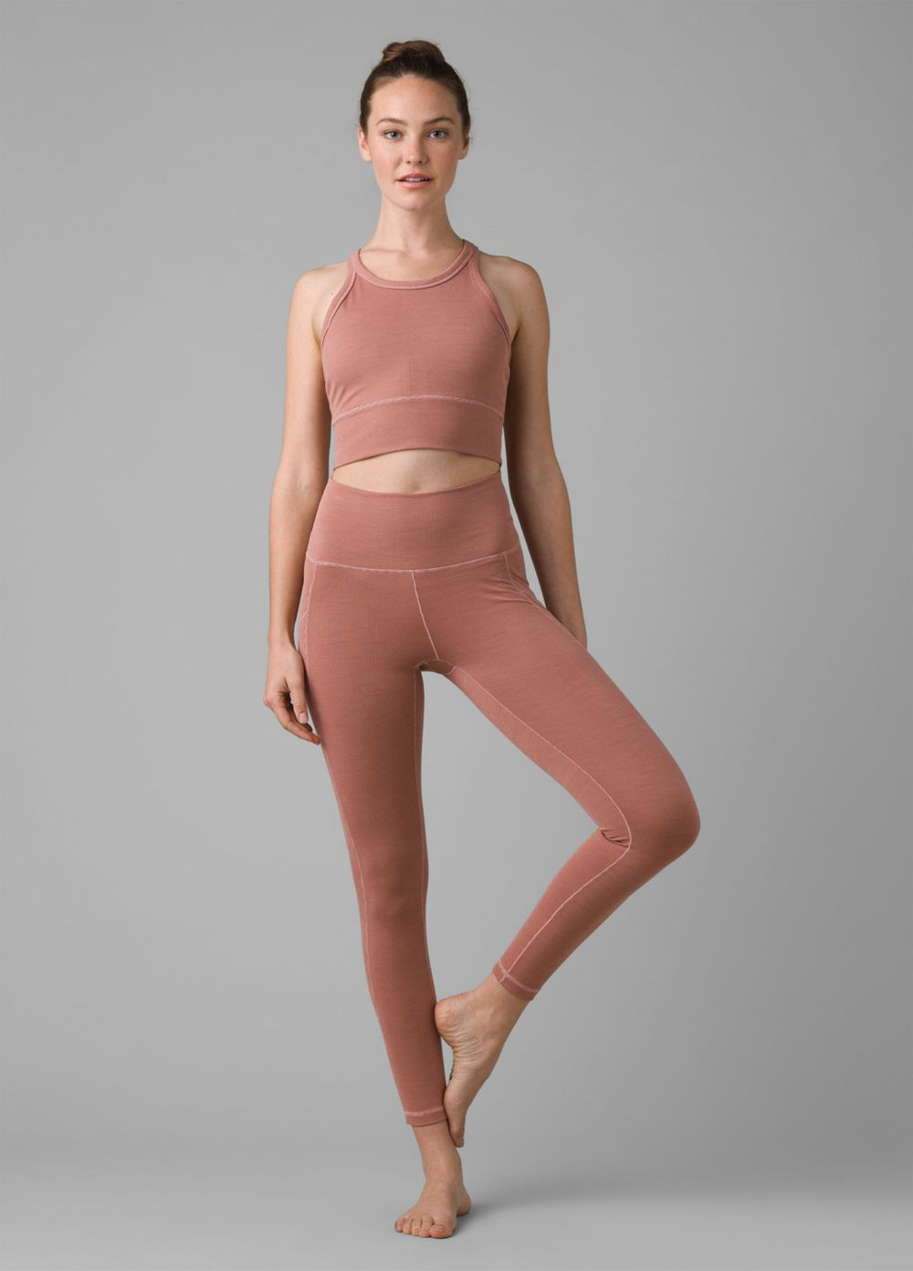 Pink Women's PrAna Becksa 7/8 Leggings | LAQEOG042