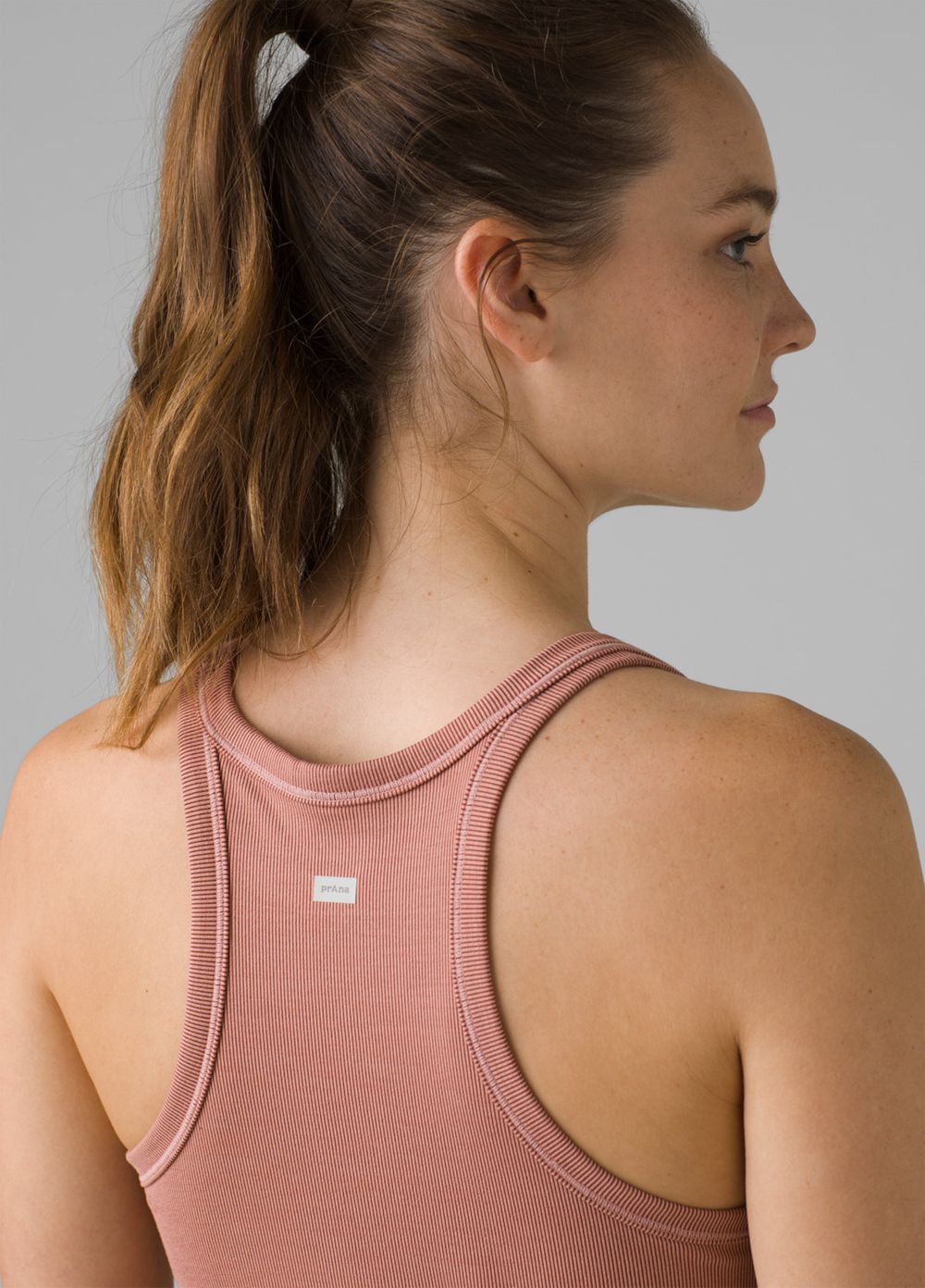 Pink Women's PrAna Becksa Tank Top | NWGLED304