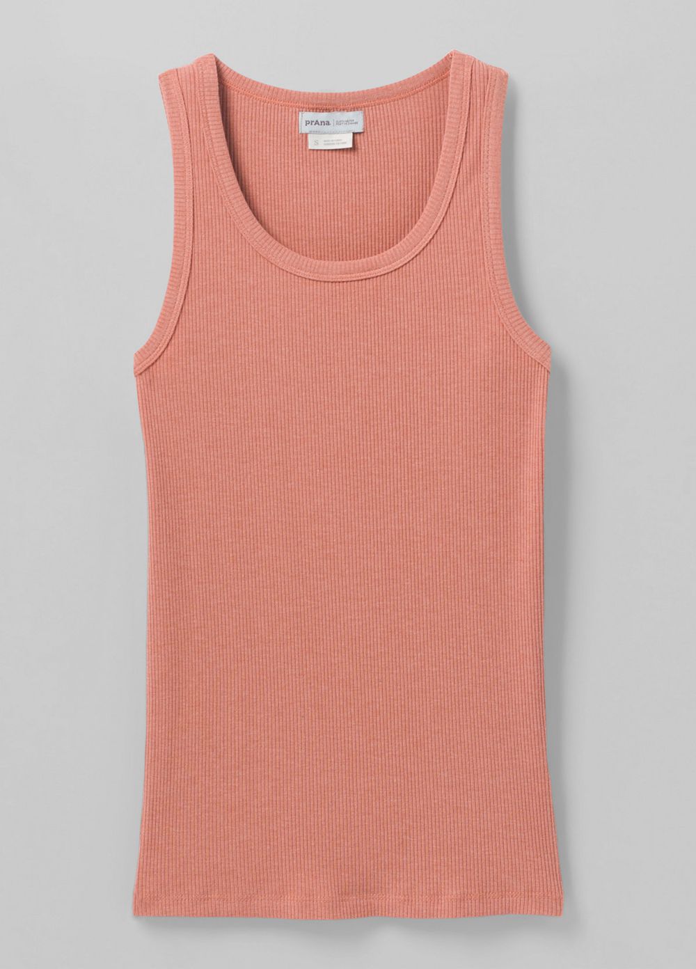 Pink Women's PrAna Foundation Rib Tank Top | PGTUHY783