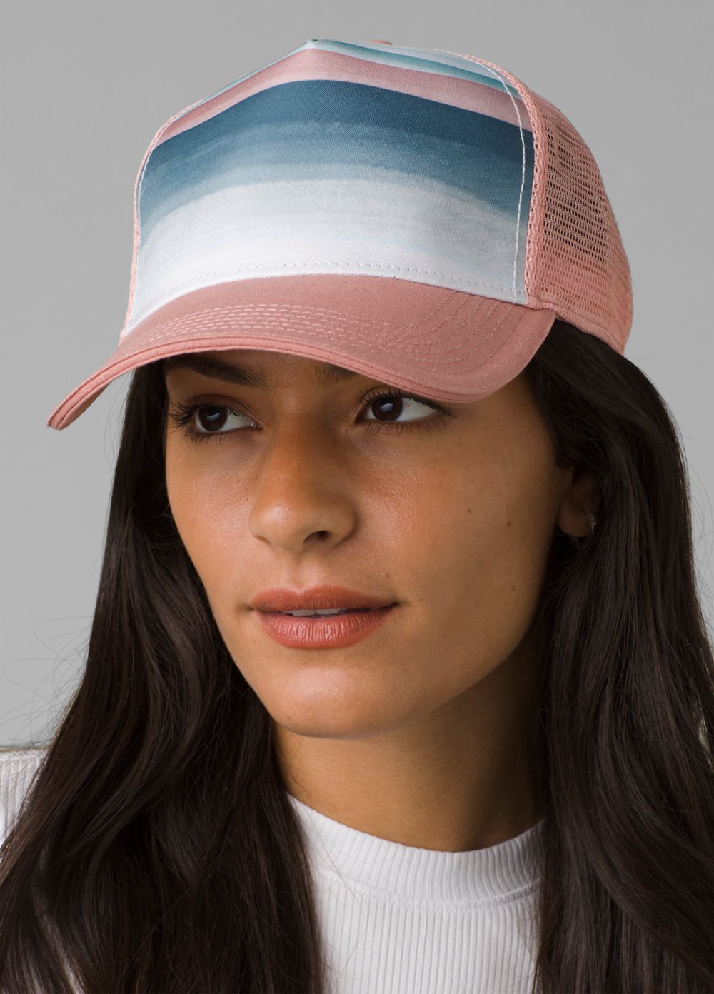 Pink Women's PrAna La Viva Trucker Hats | GRYOXD614