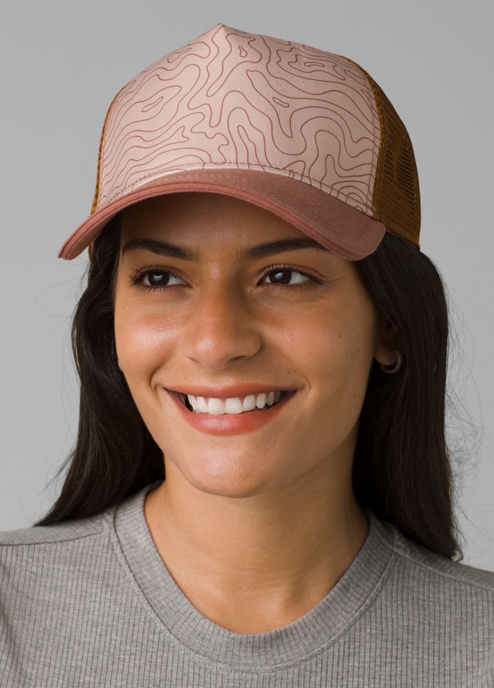 Pink Women's PrAna La Viva Trucker Hats | IJLZEP678