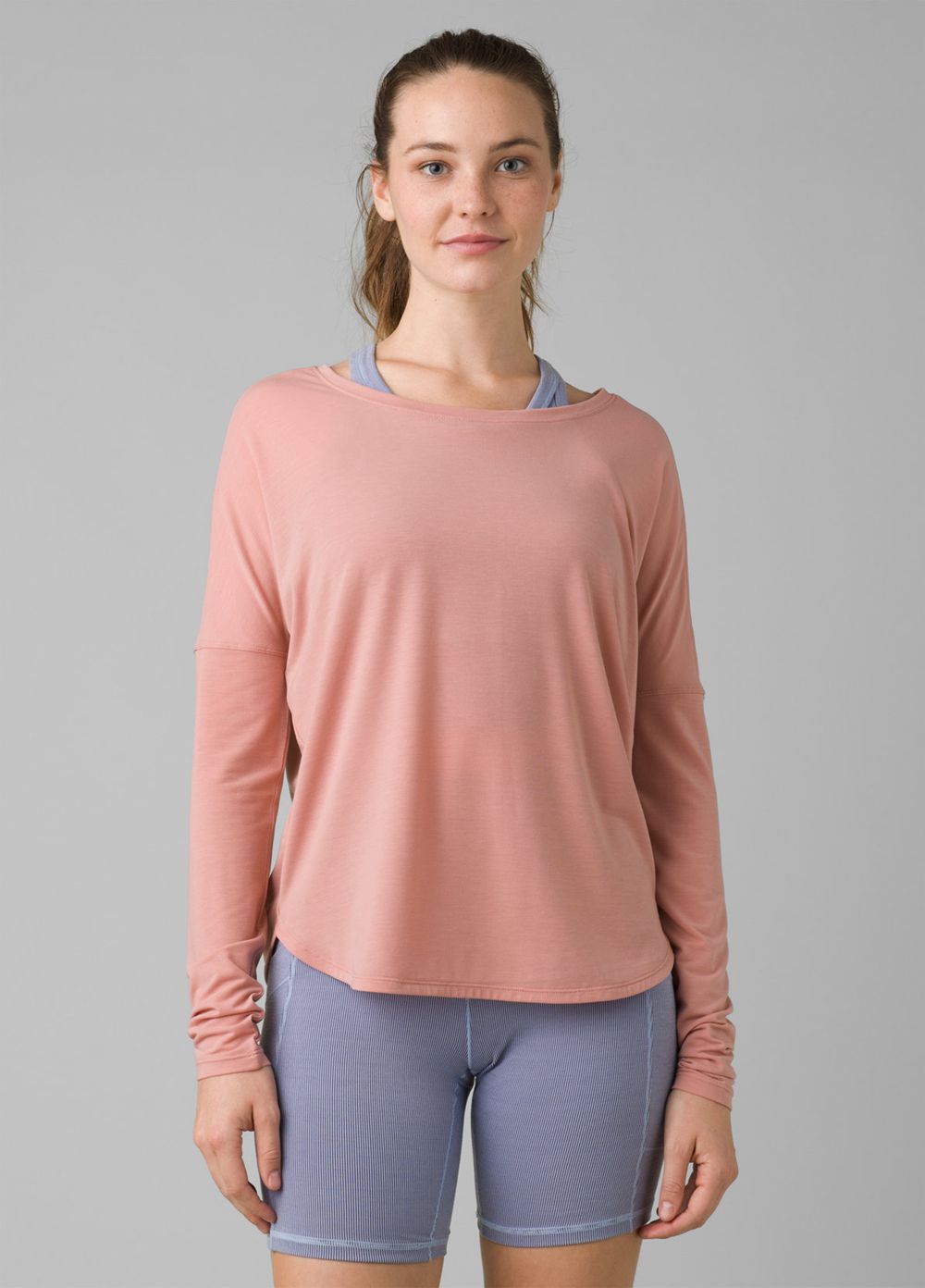 Pink Women\'s PrAna Rogue Long Sleeve T-Shirts | VZDGHA425