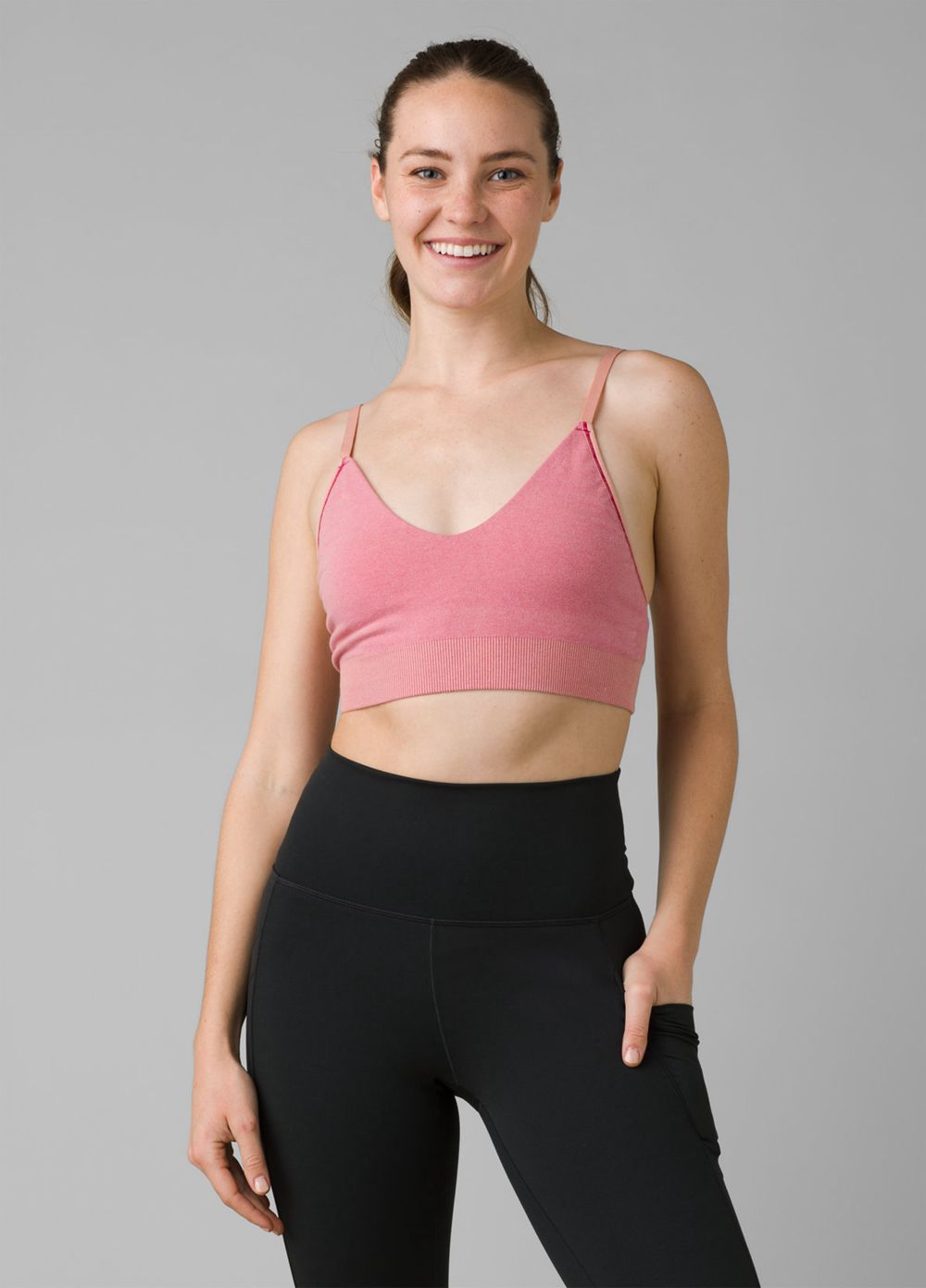 Pink Women\'s PrAna Sopra Seamless Bra | PDYFLB132