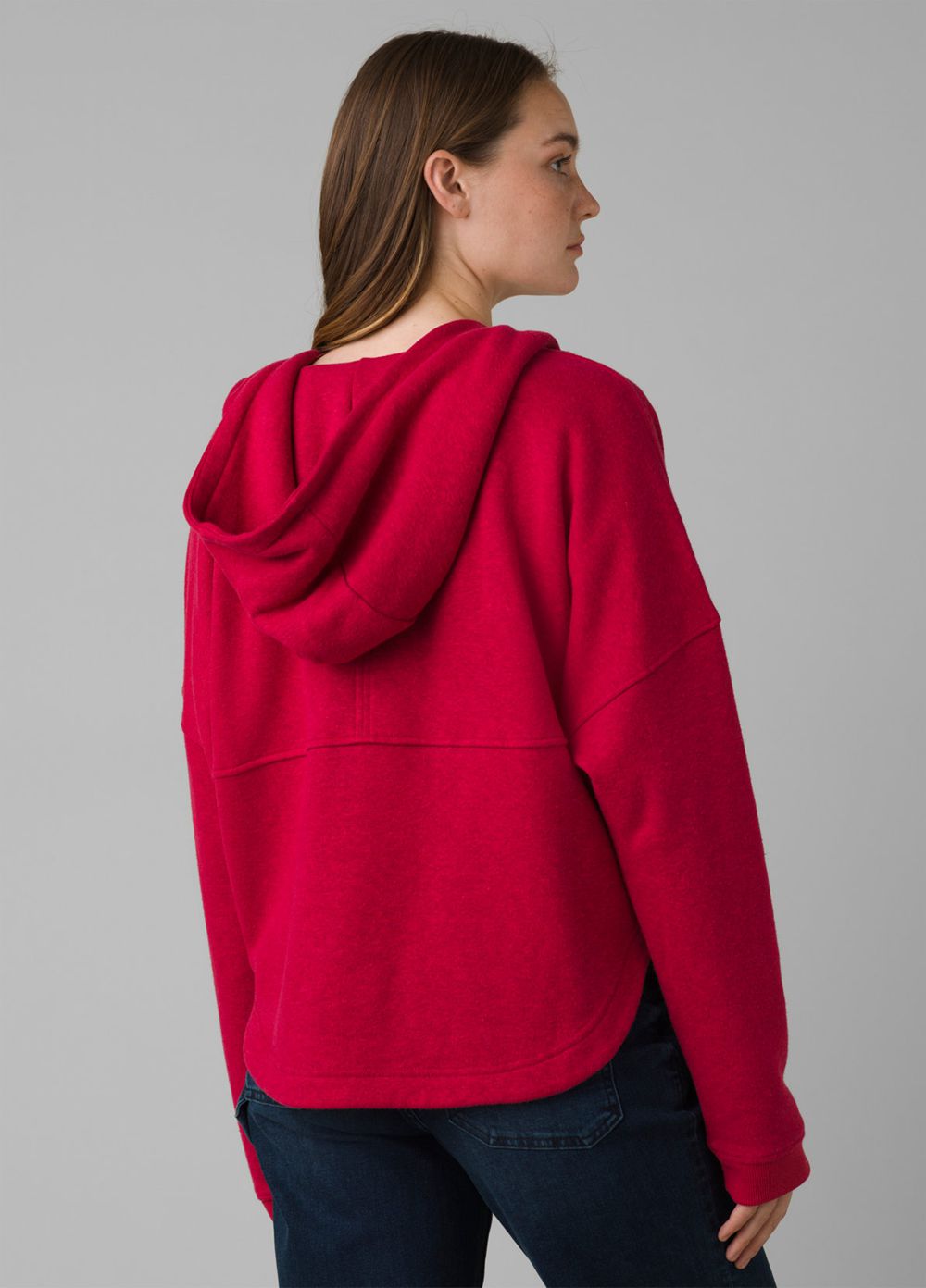 Red Women's PrAna Cozy Up Illana Hoodie | TKGOXQ573