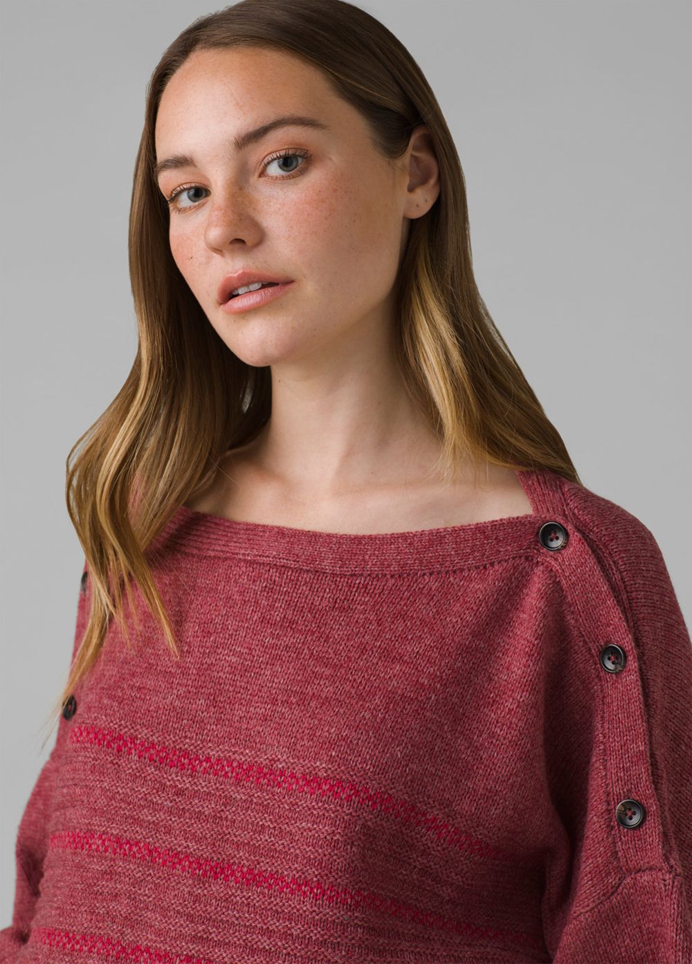 Red Women's PrAna Phono Sweaters | UCMQZL871