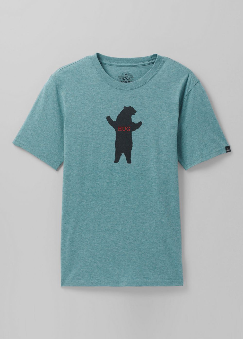 Turquoise Men's PrAna Bear Squeeze Journeyman T-Shirts | FTJXSN831