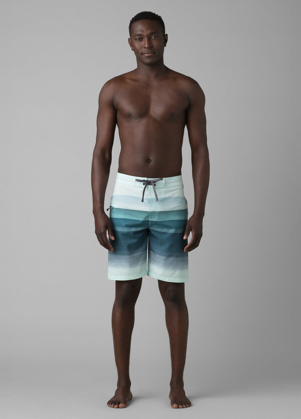 Turquoise Men's PrAna Fenton Boardshorts | GYWREI359