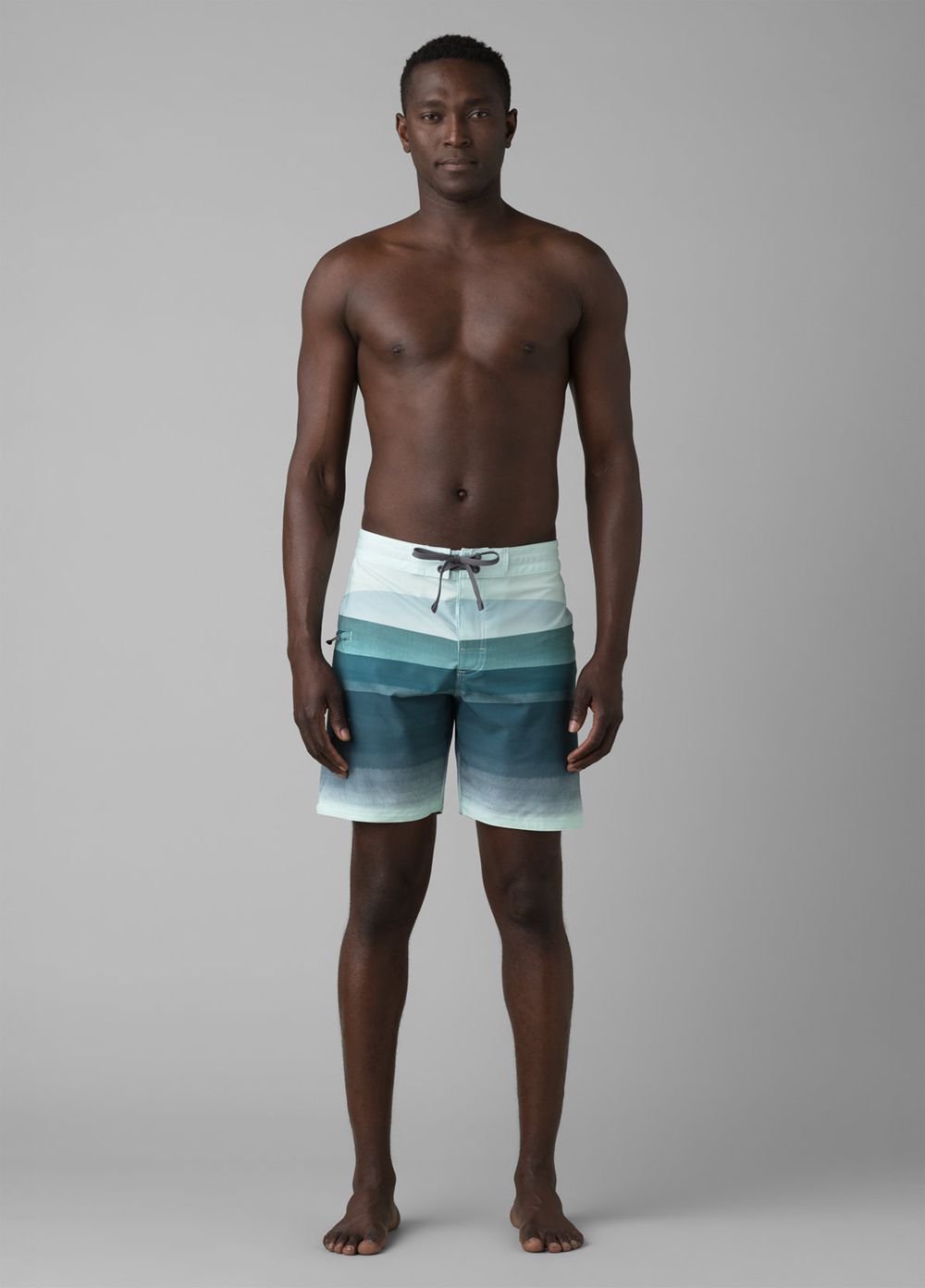 Turquoise Men's PrAna Fenton Boardshorts | GYWREI359