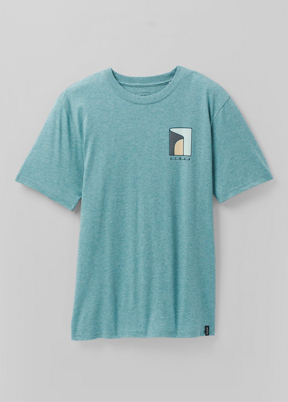 Turquoise Men's PrAna Torreys Peak T-Shirts | MZEFSQ358